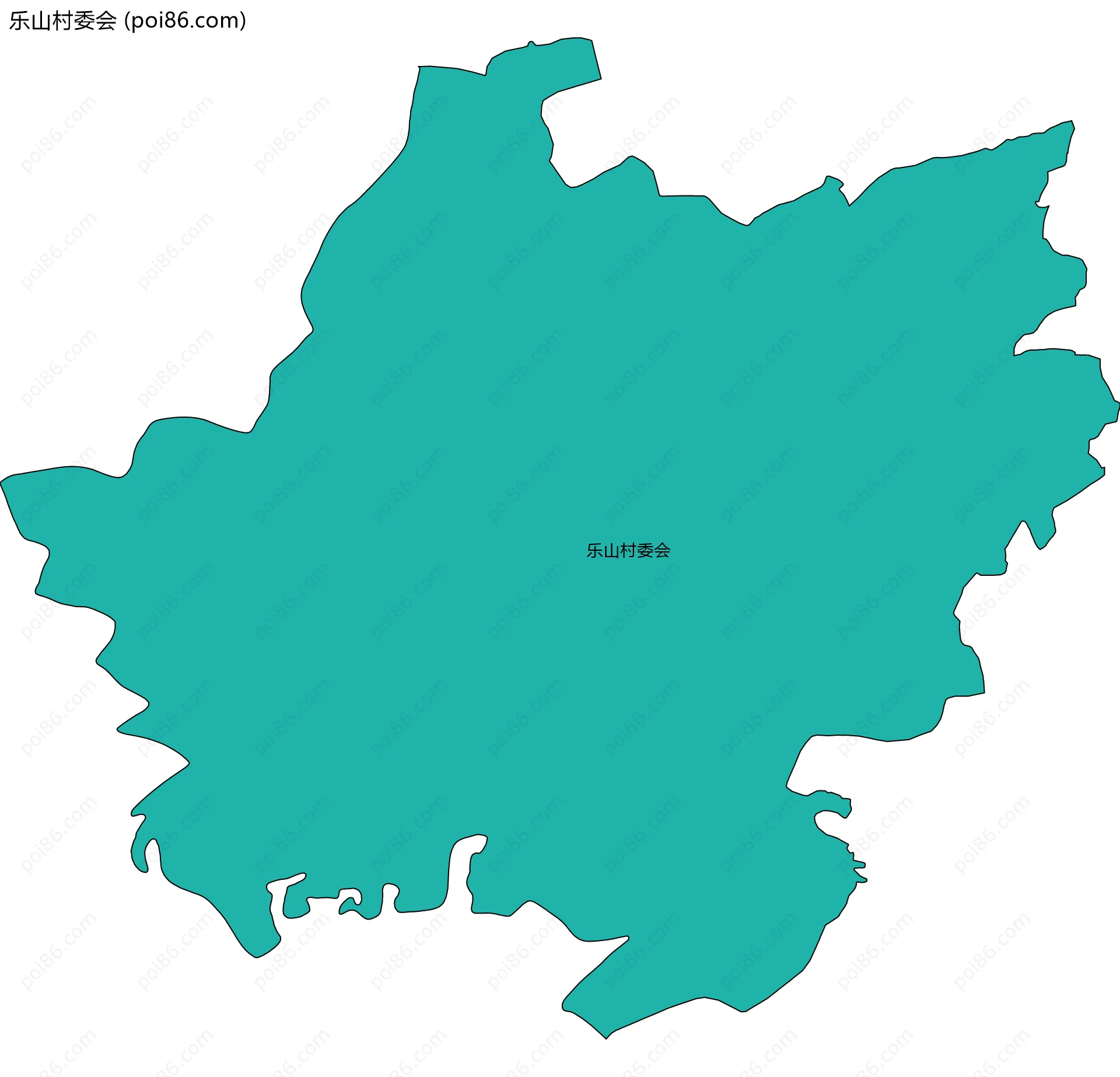 乐山村委会边界地图