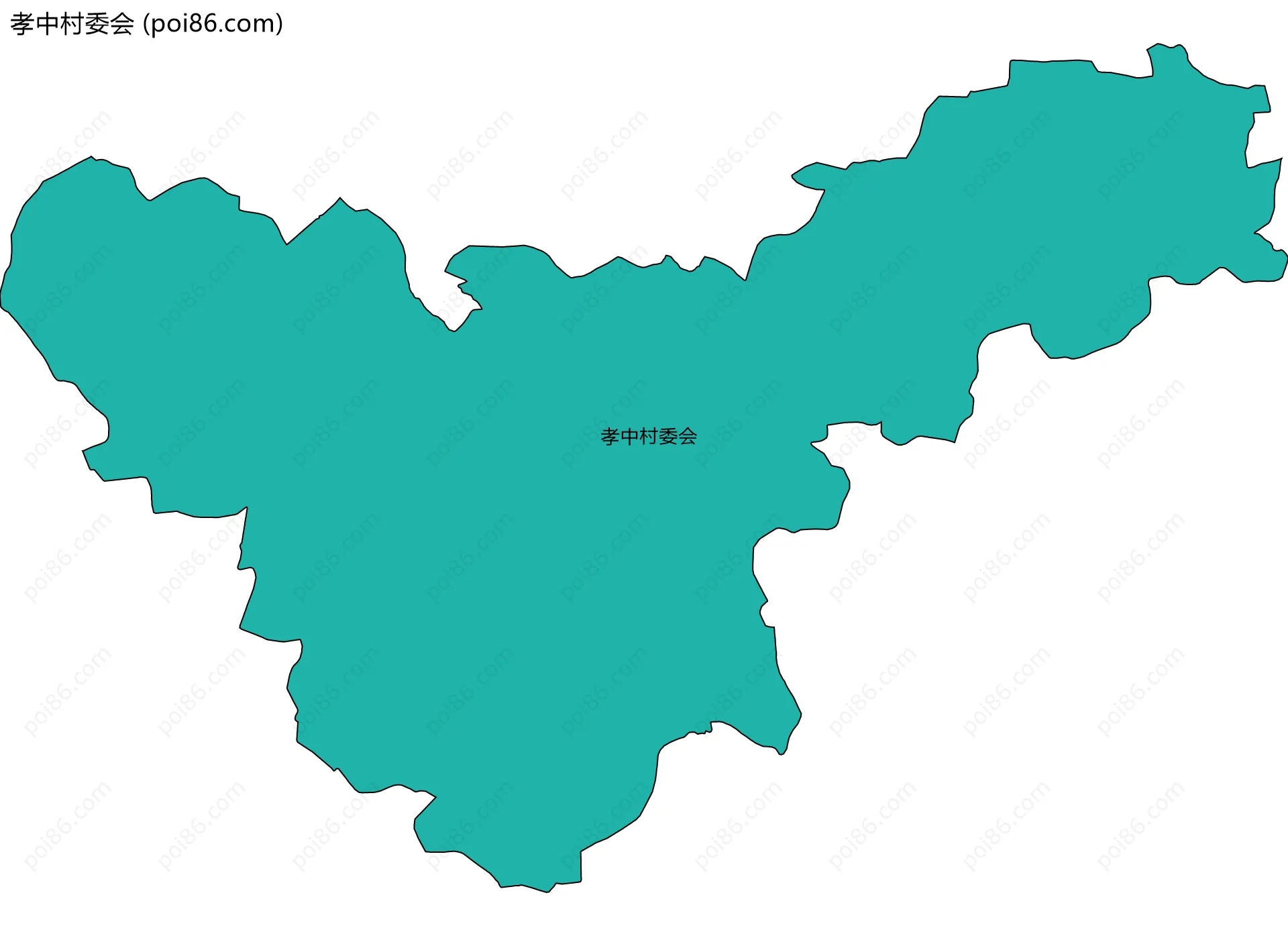 孝中村委会边界地图