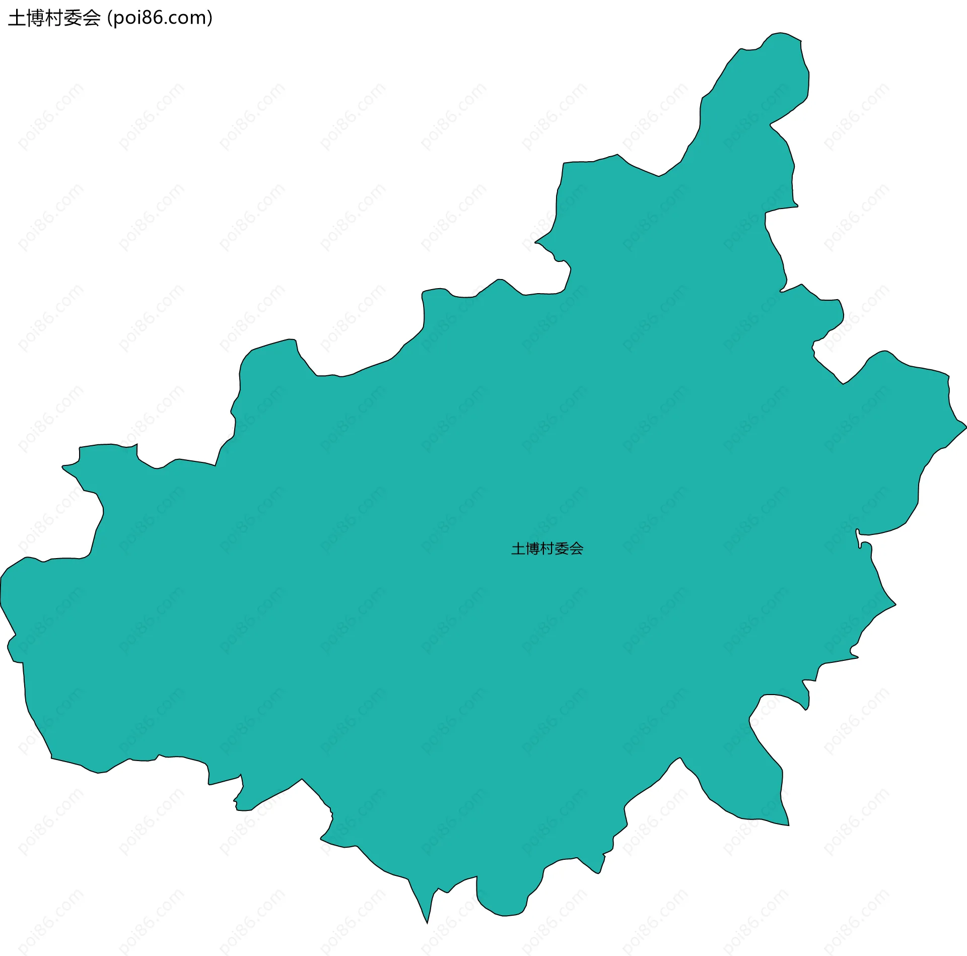 土博村委会边界地图