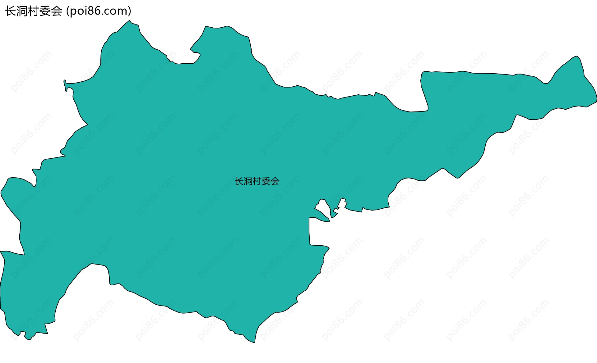 长洞村委会边界地图