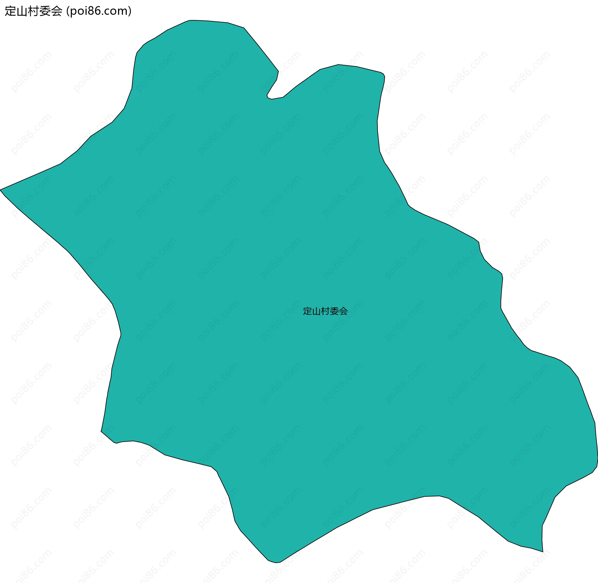 定山村委会边界地图
