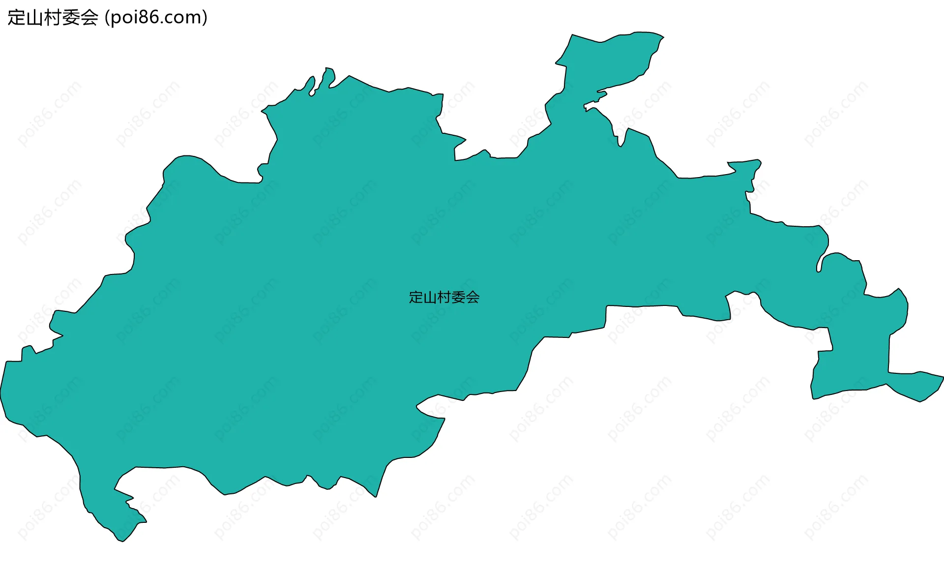 定山村委会边界地图