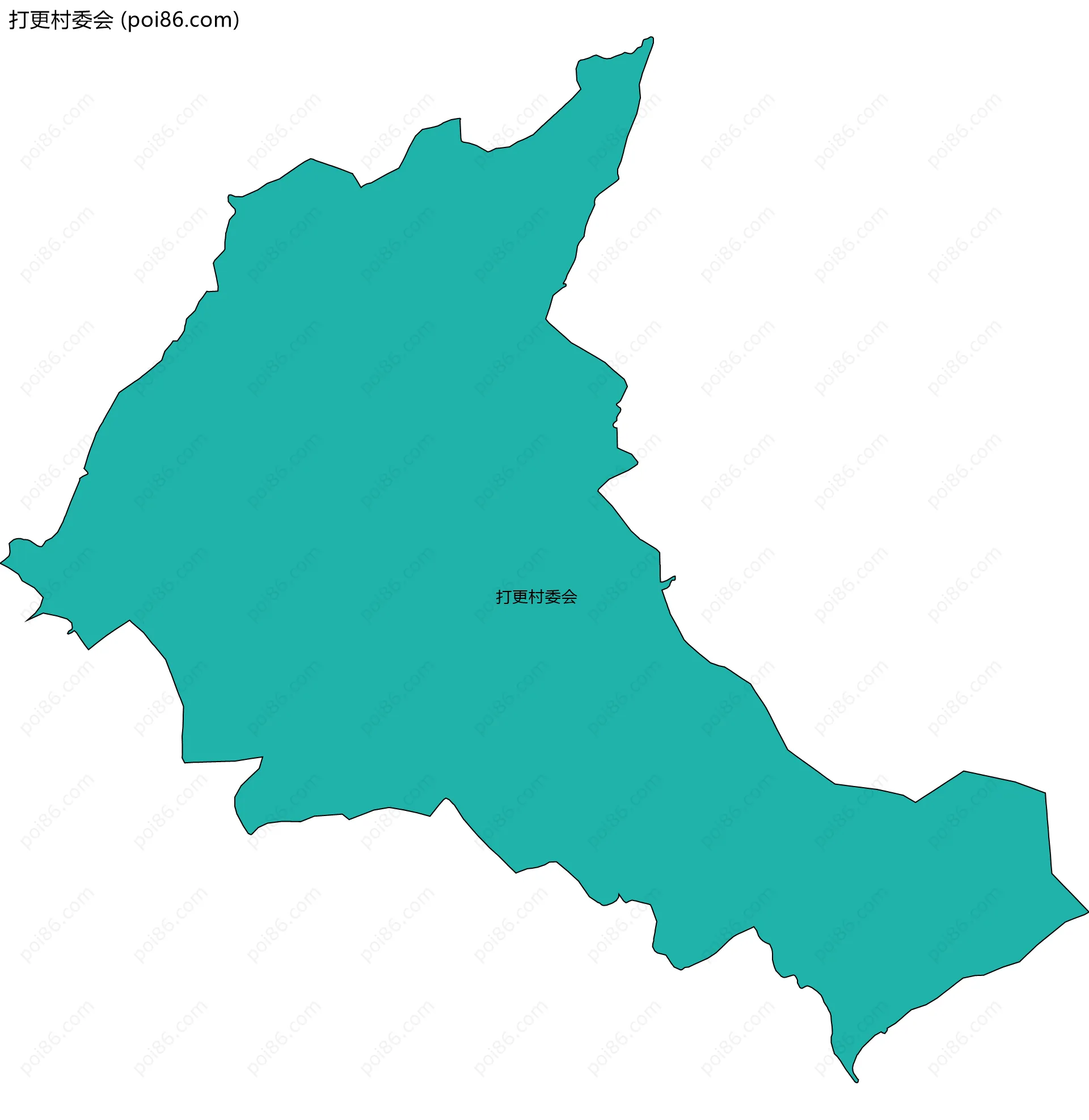 打更村委会边界地图