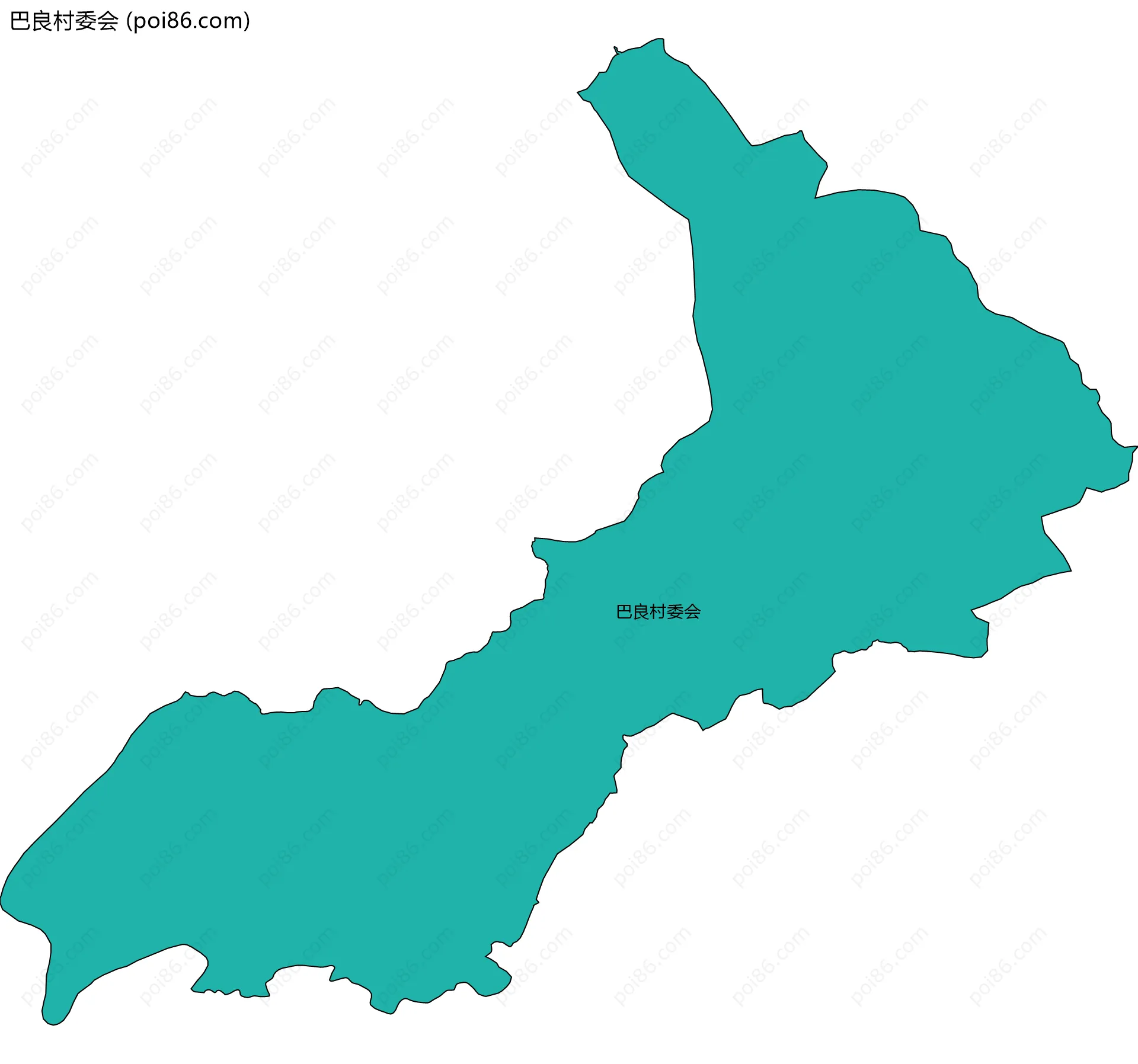 巴良村委会边界地图