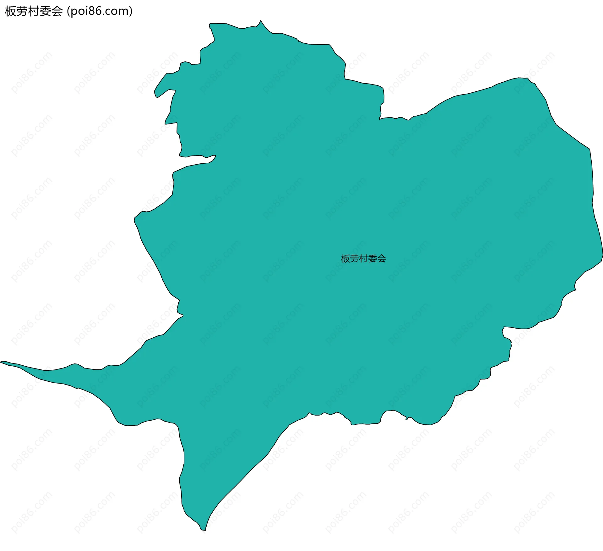 板劳村委会边界地图