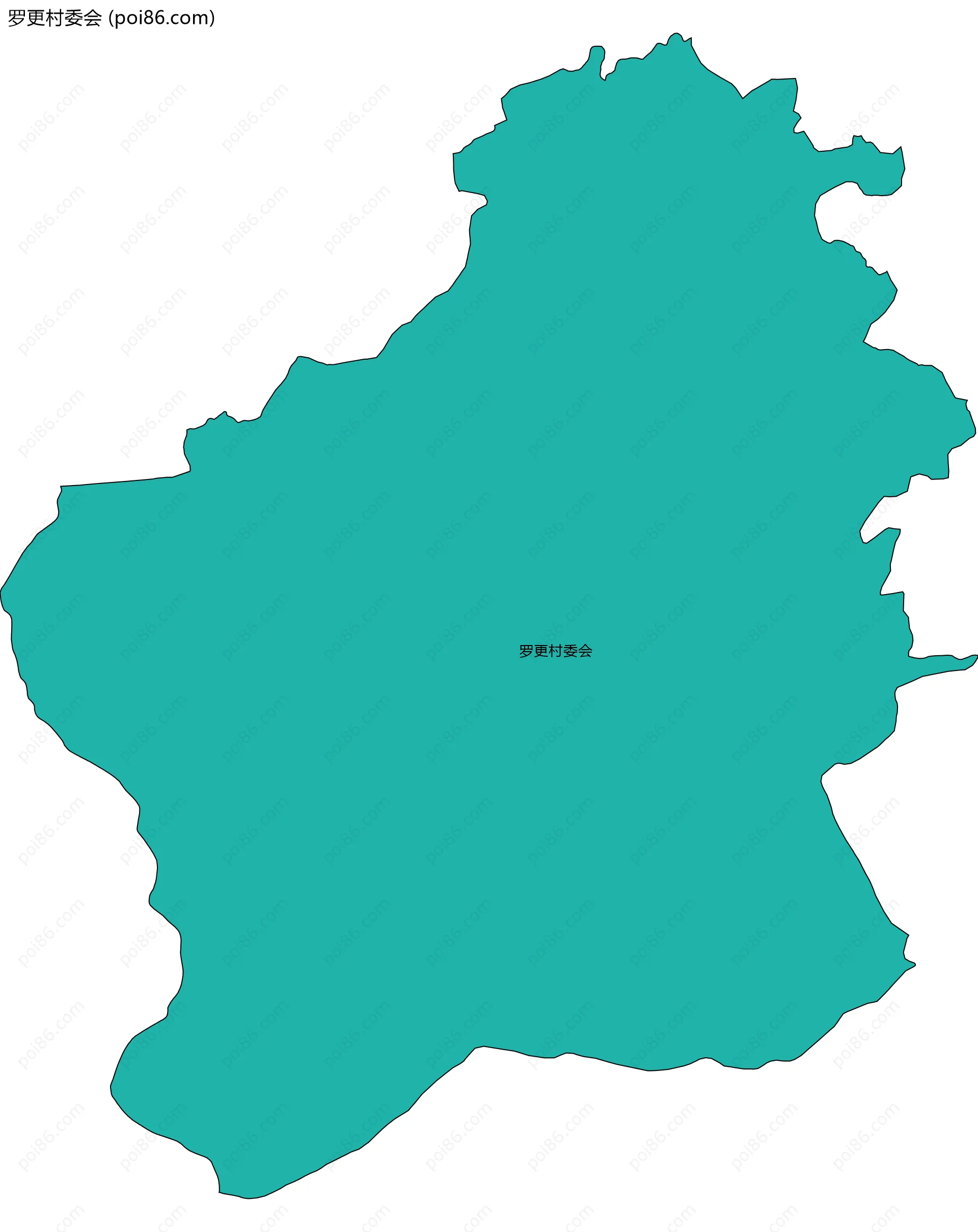 罗更村委会边界地图