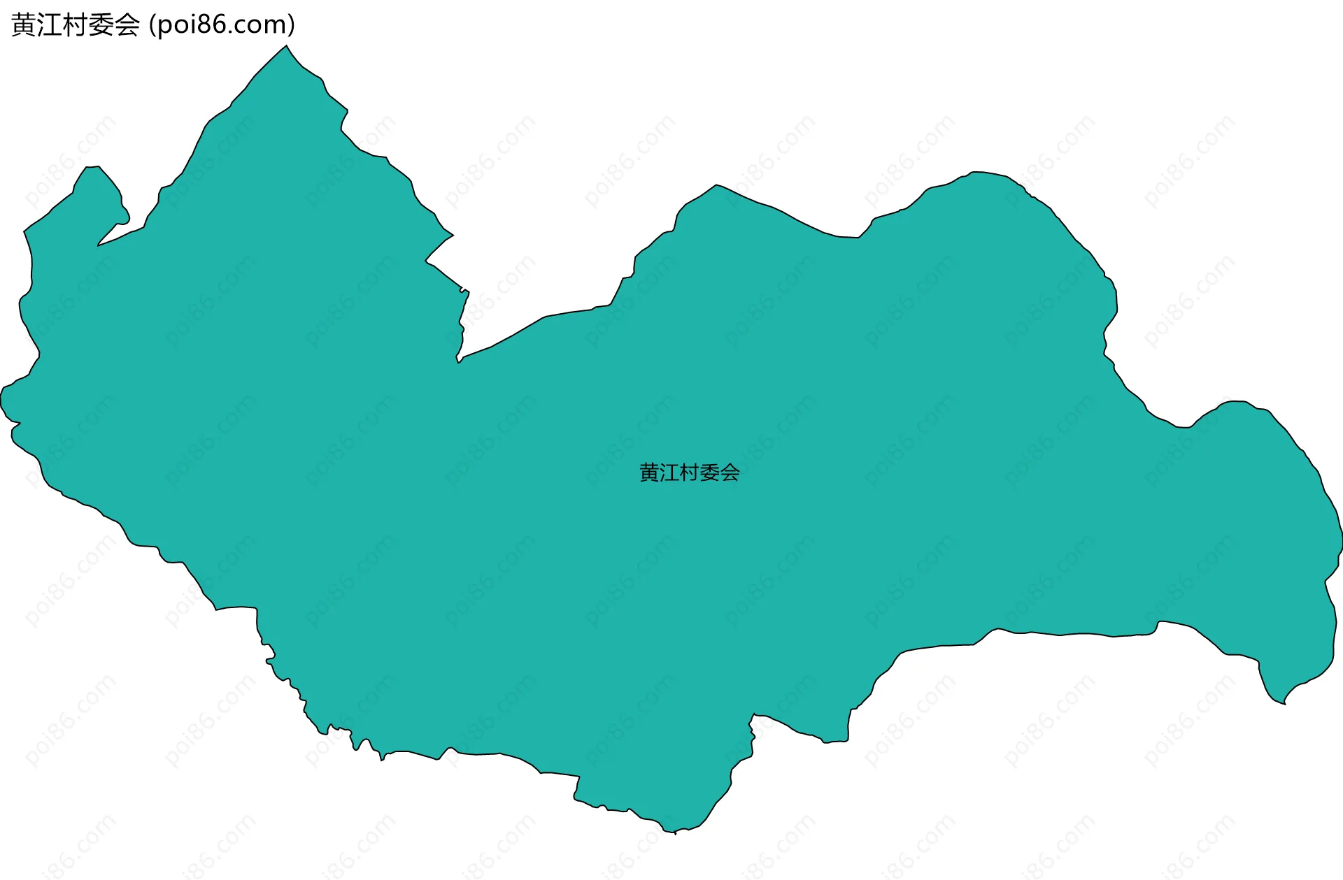 黄江村委会边界地图