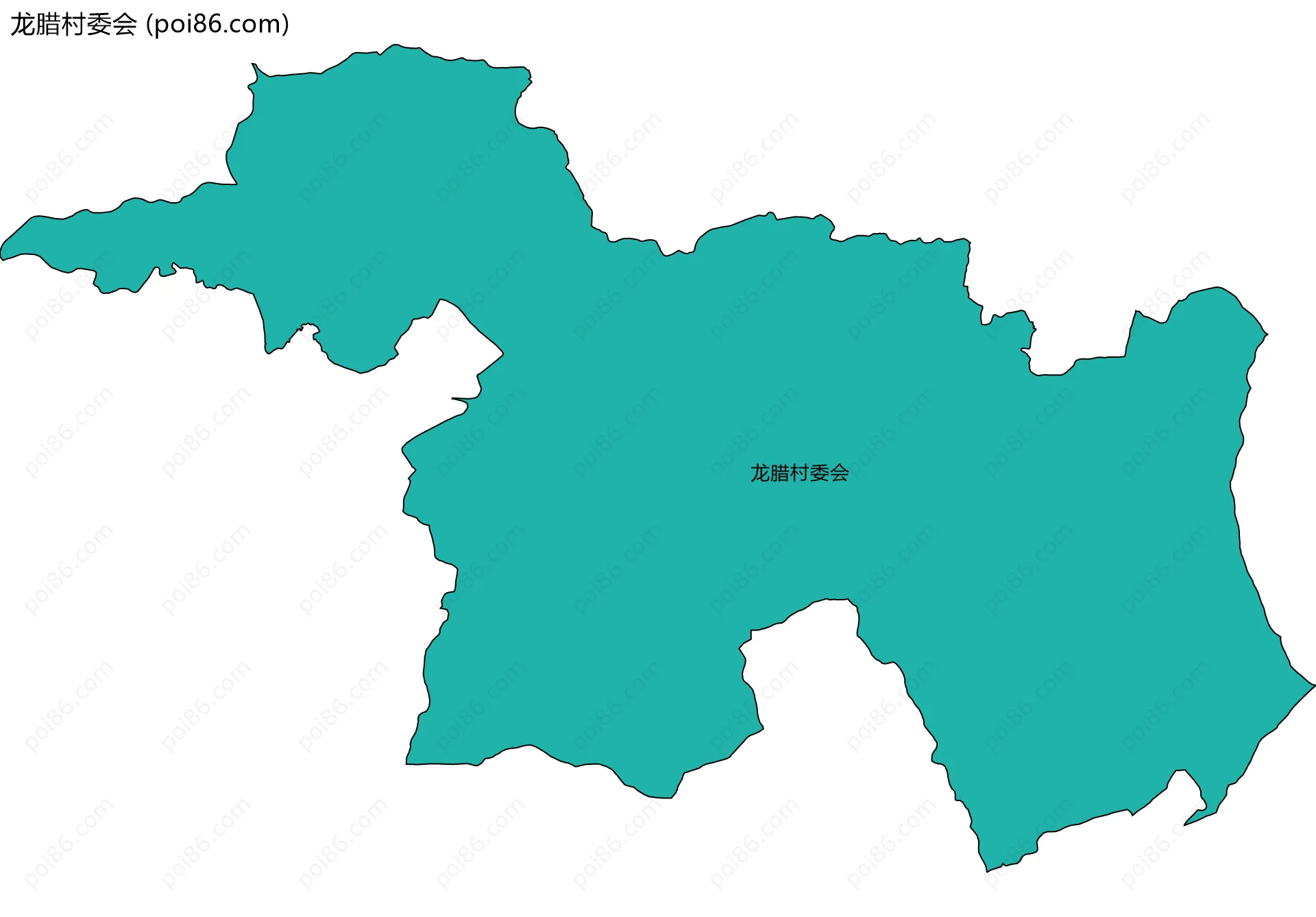 龙腊村委会边界地图