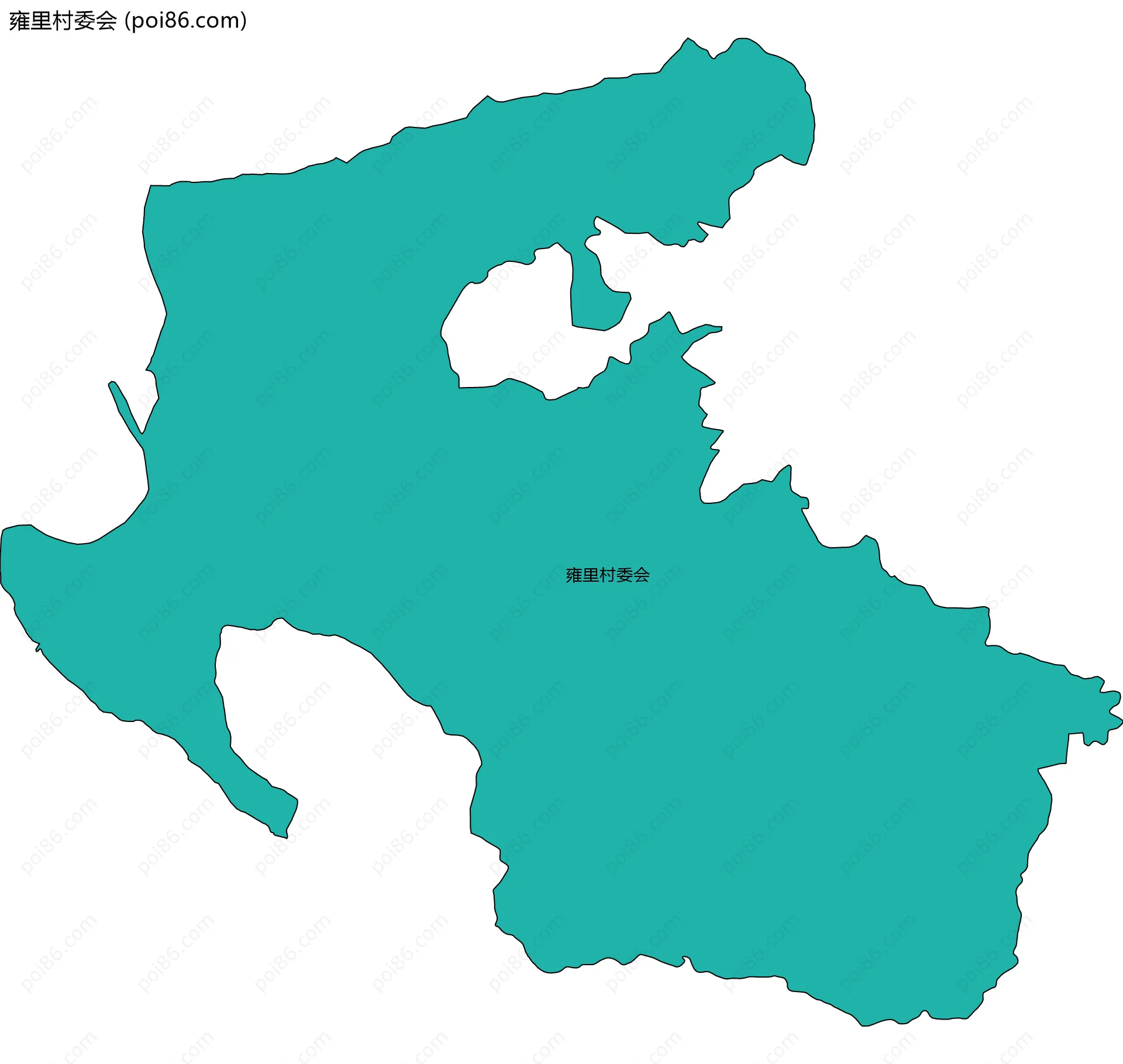 雍里村委会边界地图