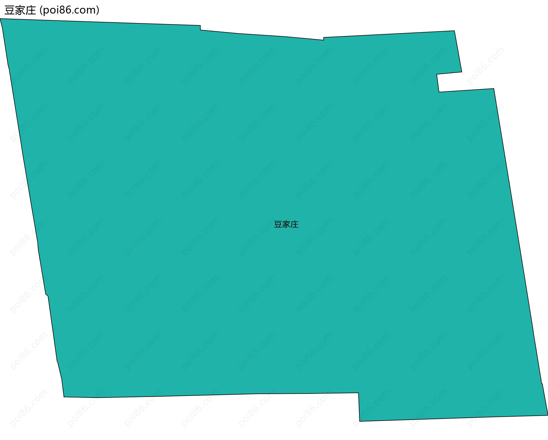 豆家庄边界地图