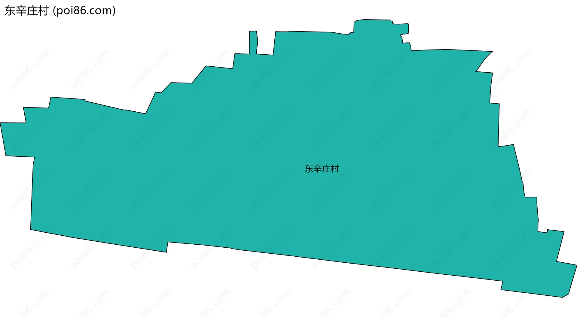 东辛庄村边界地图