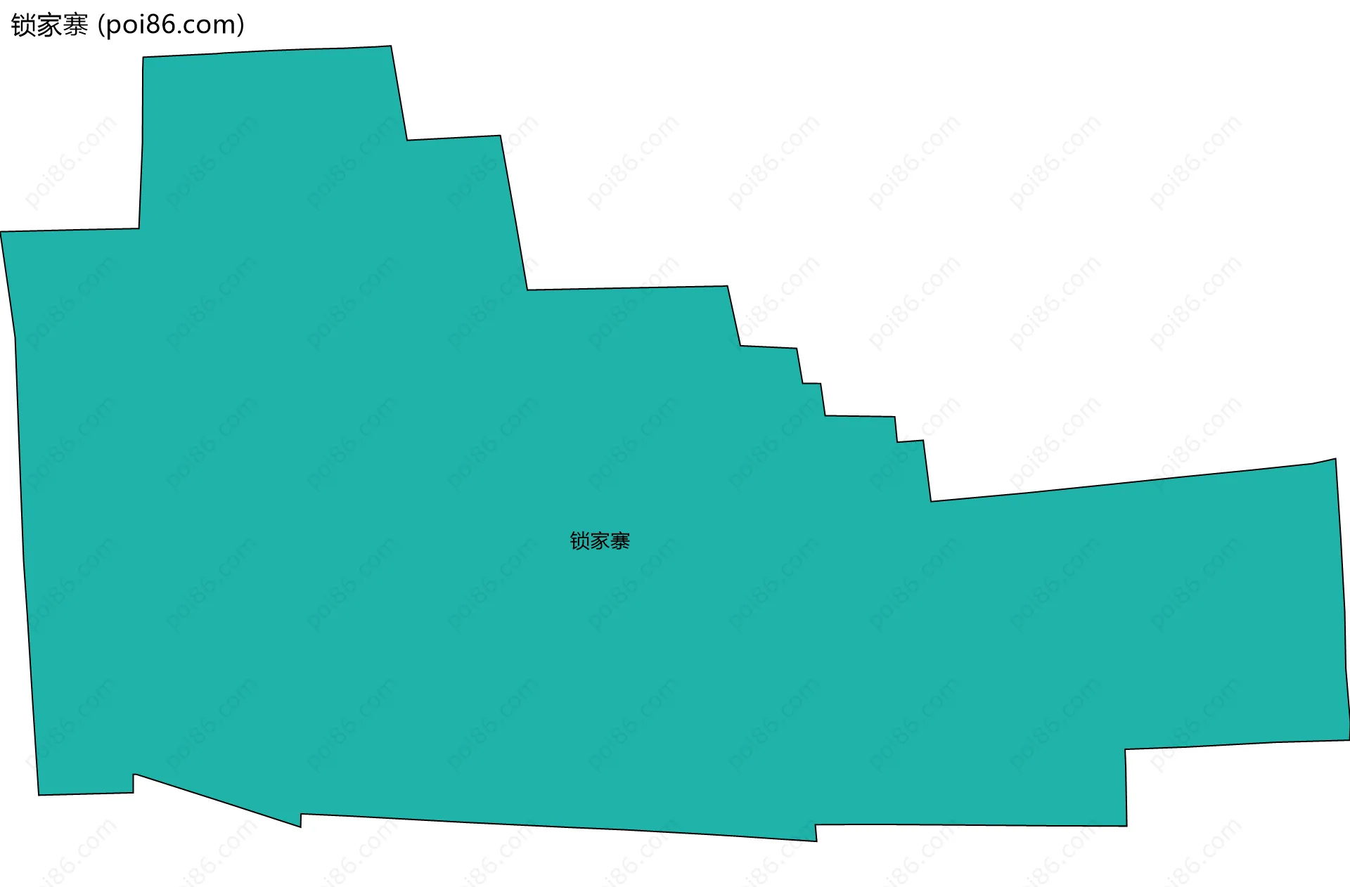 锁家寨边界地图