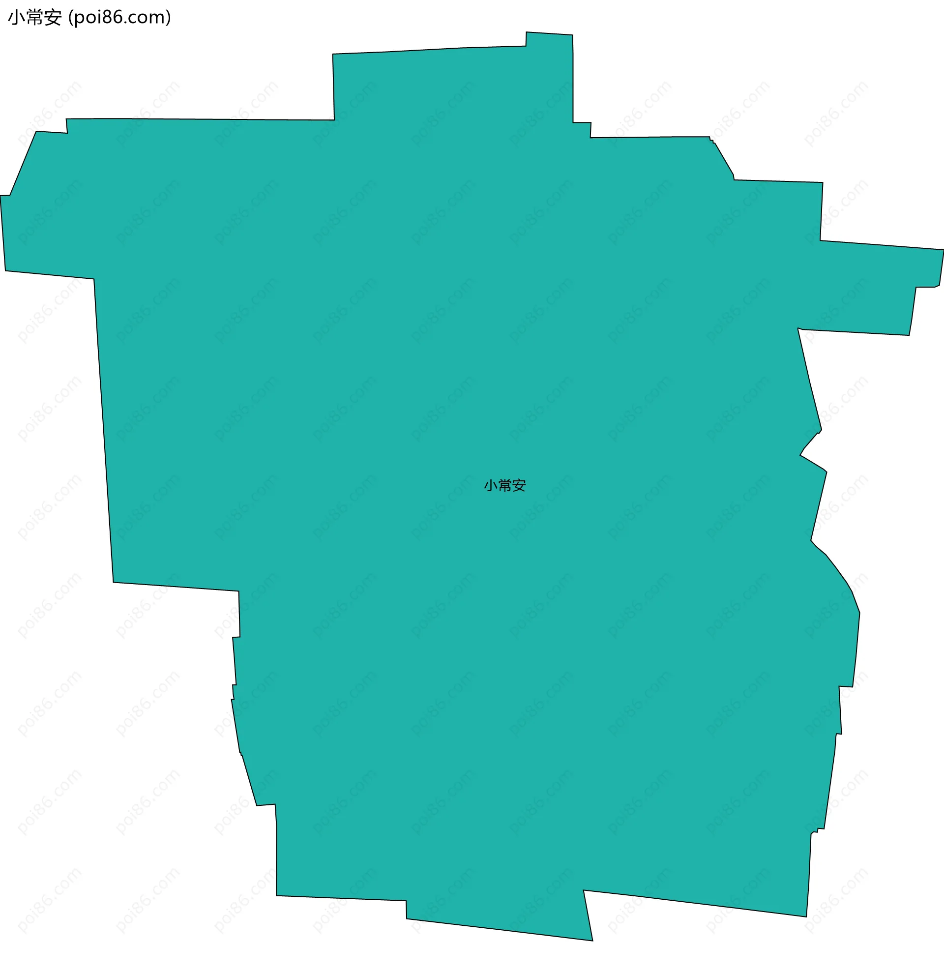 小常安边界地图