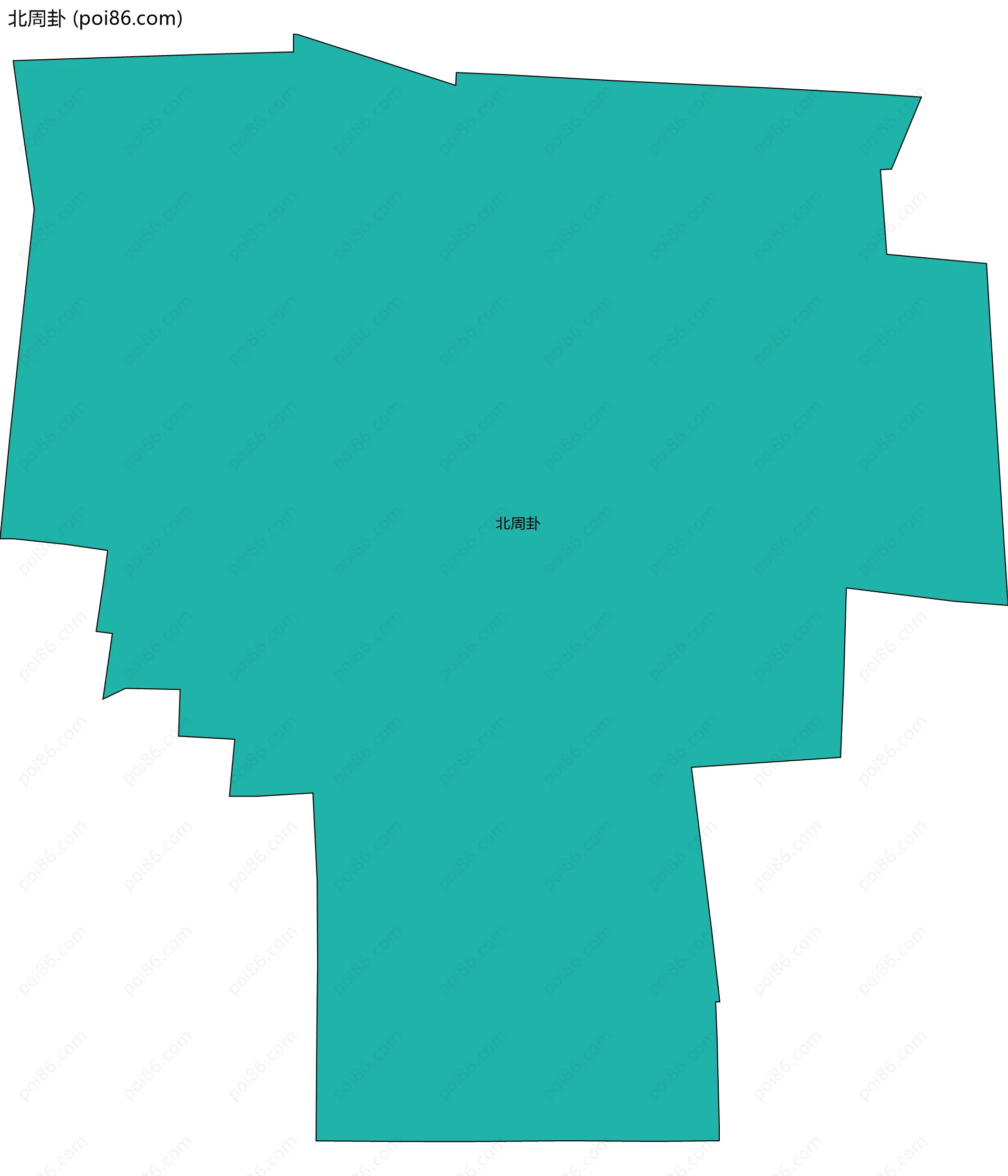 北周卦边界地图