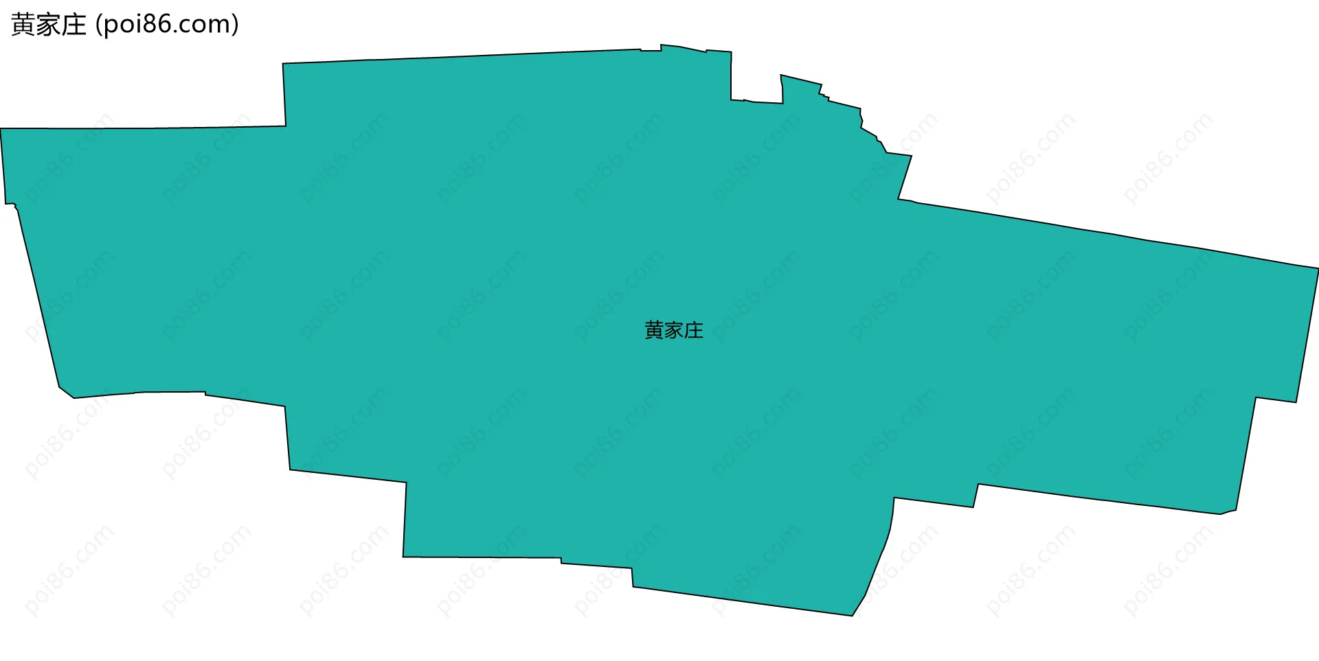 黄家庄边界地图