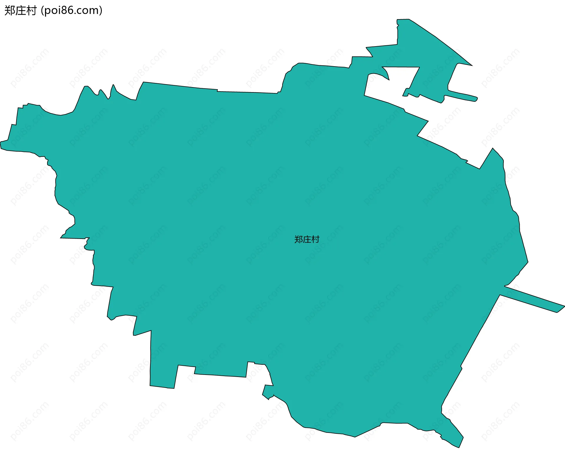 郑庄村边界地图