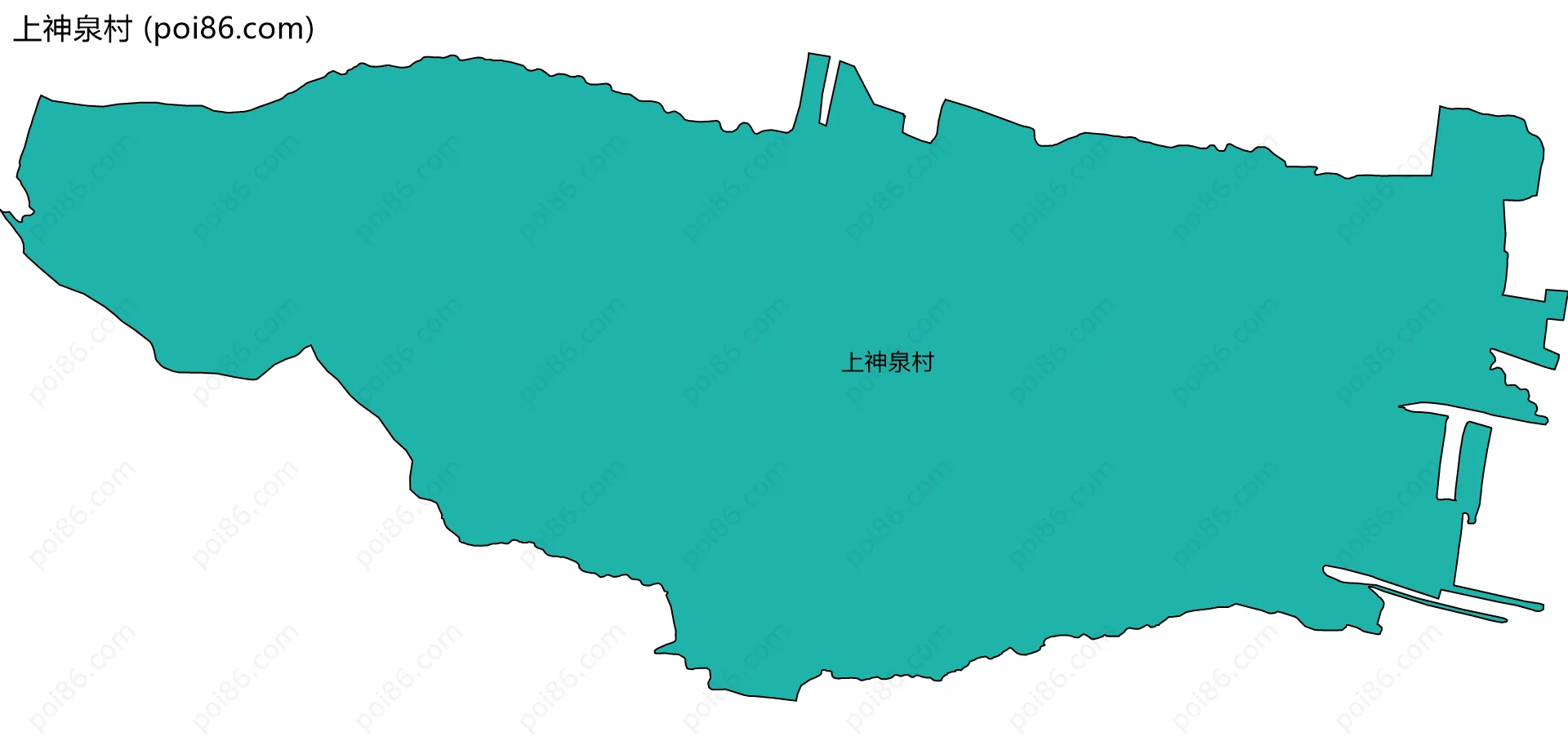 上神泉村边界地图