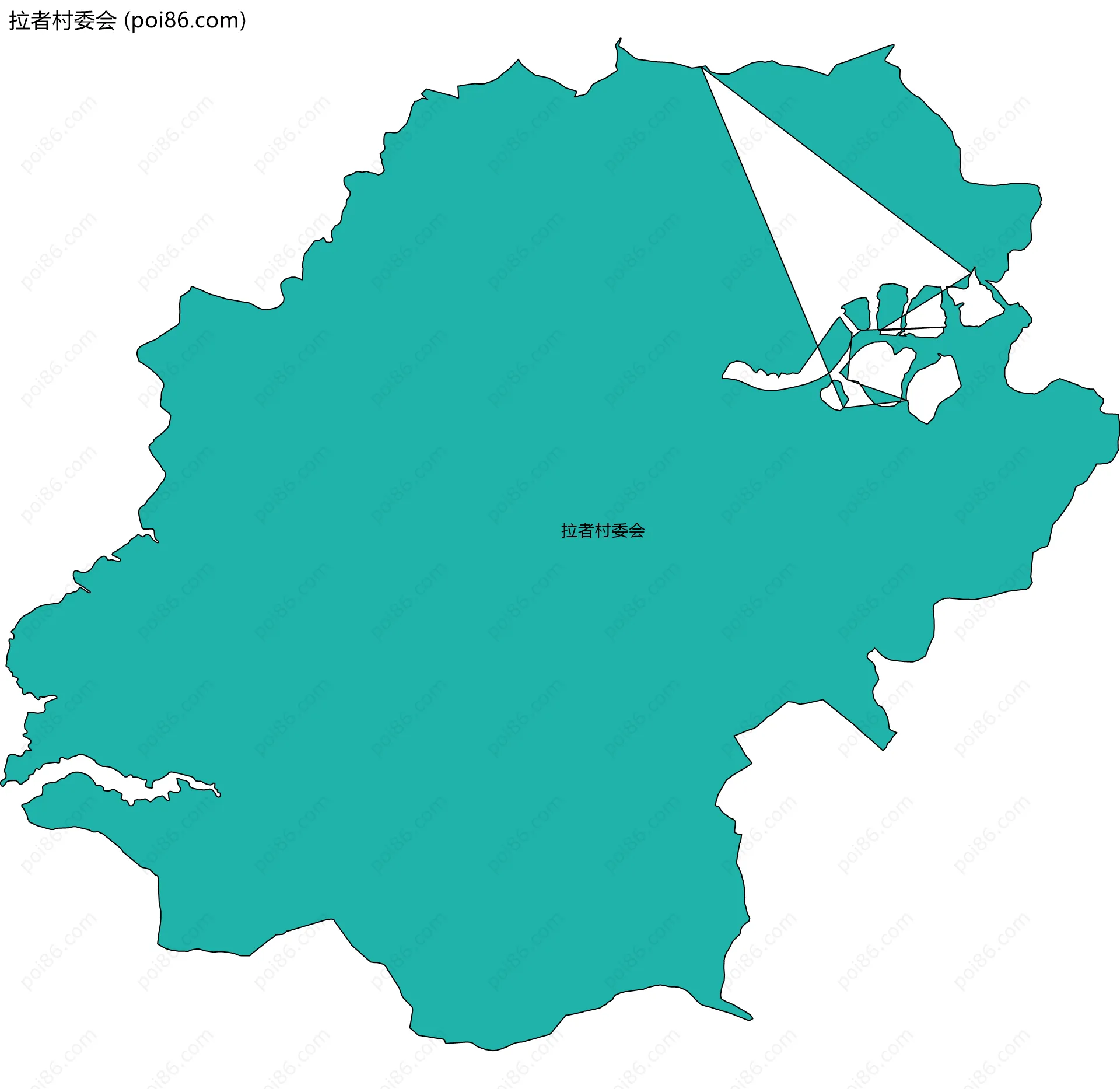 拉者村委会边界地图