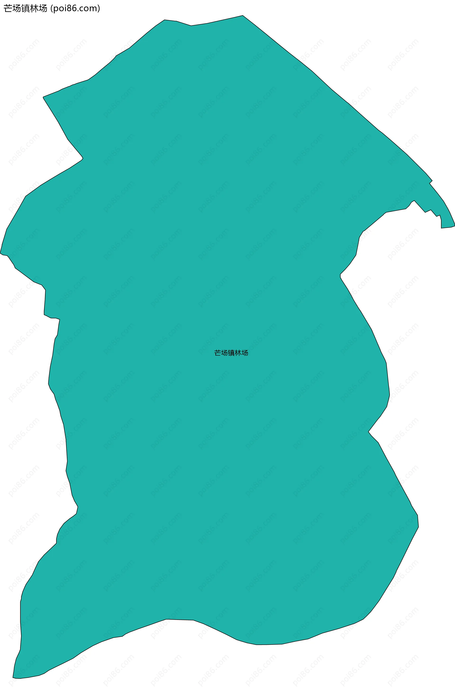 芒场镇林场边界地图