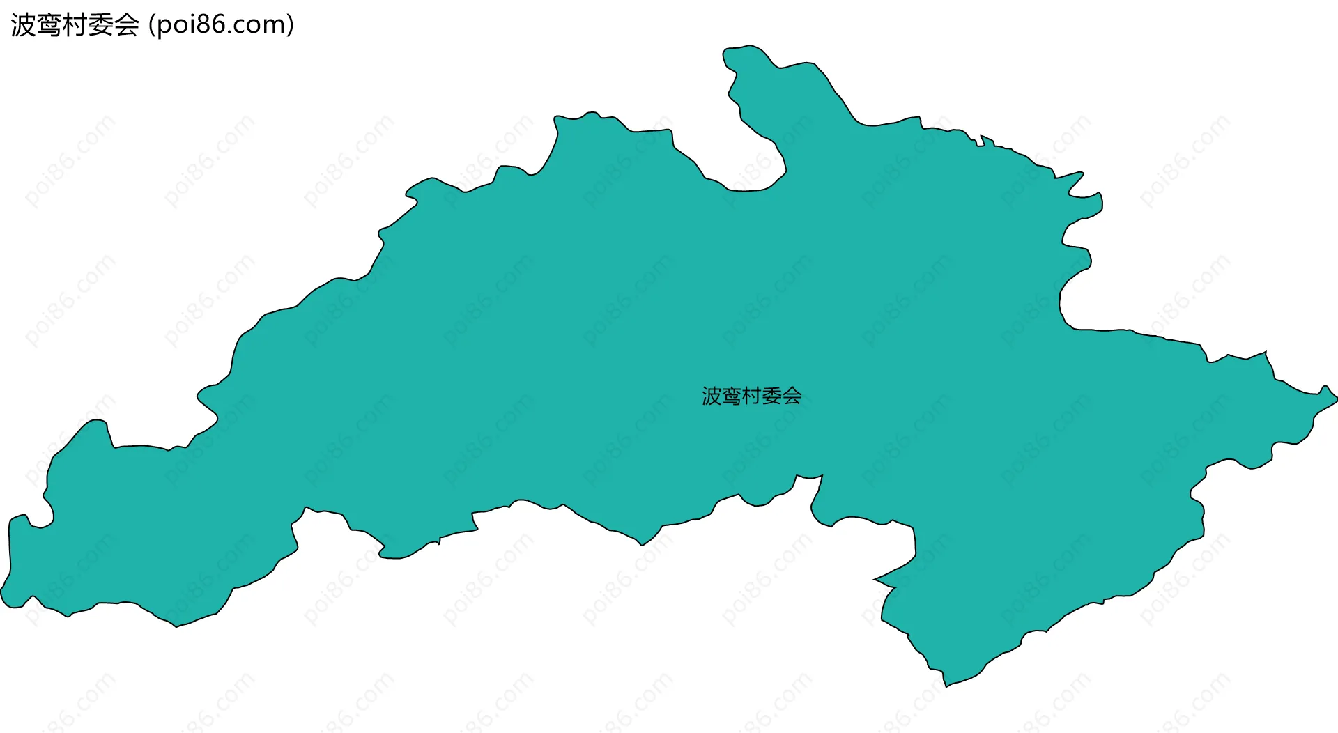 波鸾村委会边界地图
