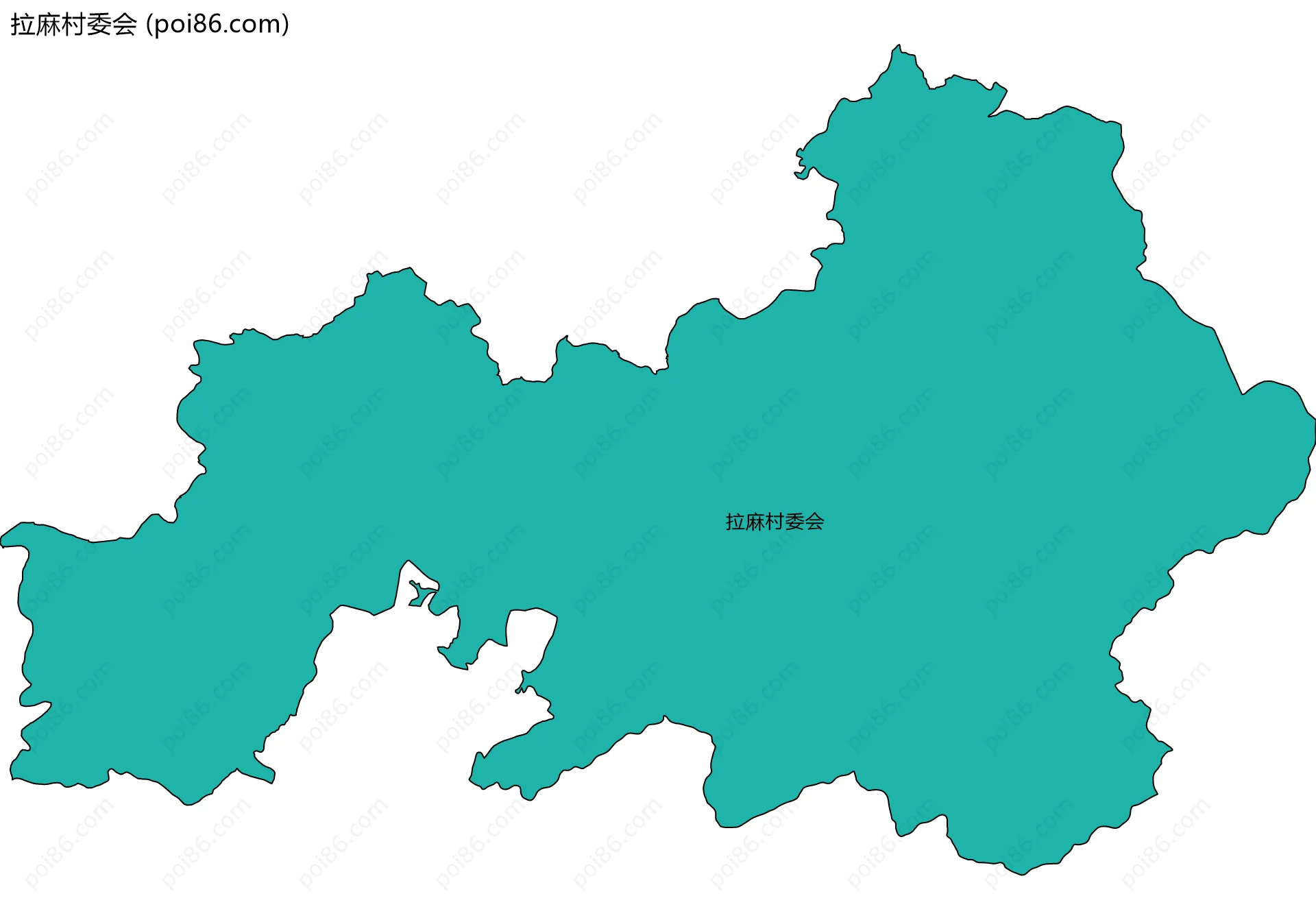 拉麻村委会边界地图