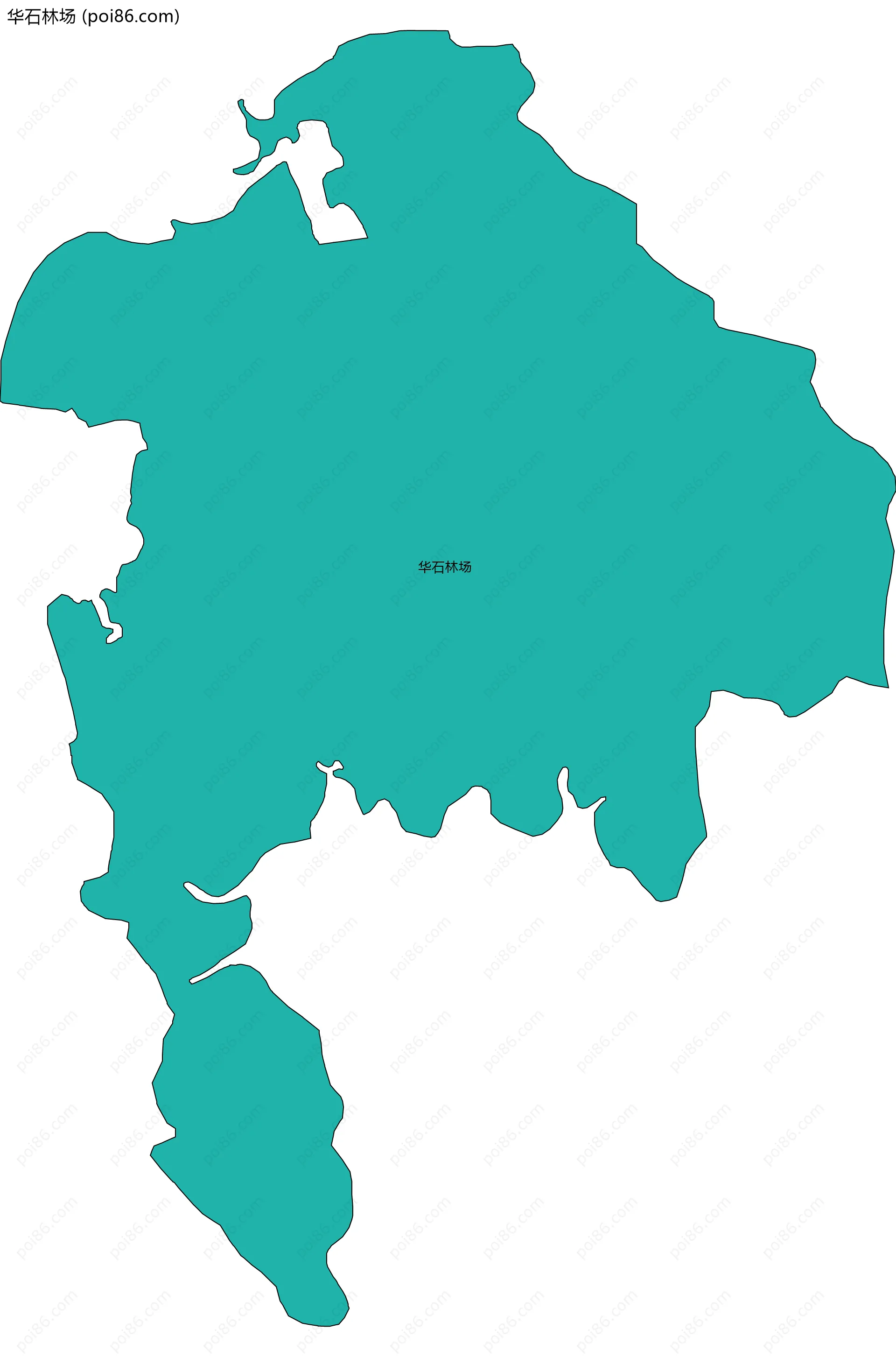华石林场边界地图