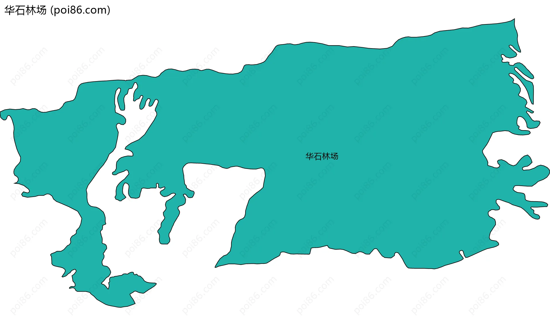 华石林场边界地图
