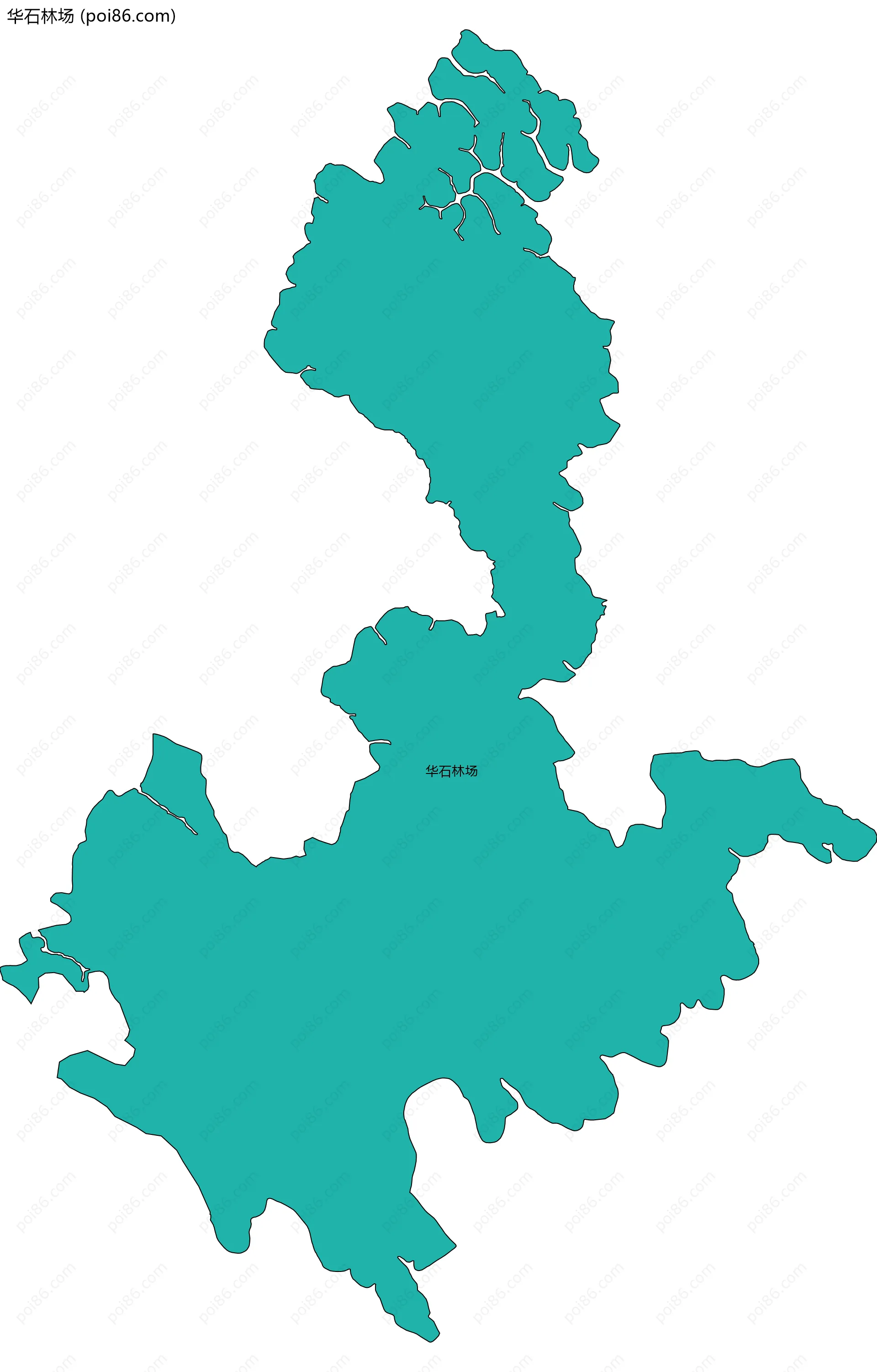 华石林场边界地图