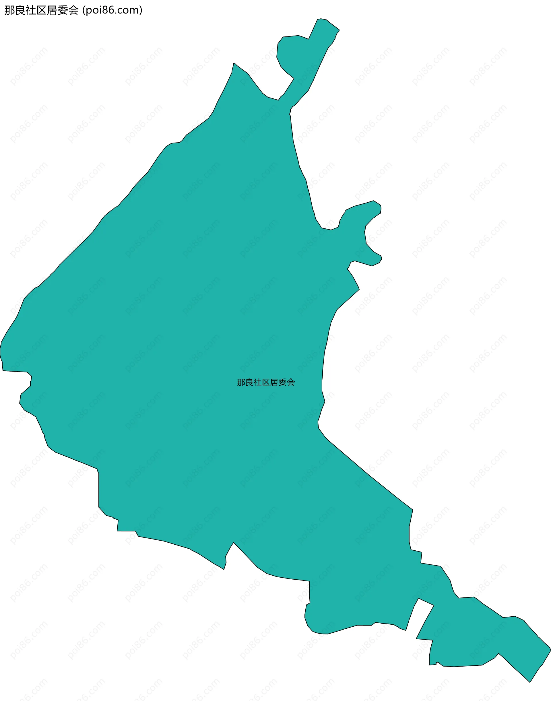 那良社区居委会边界地图