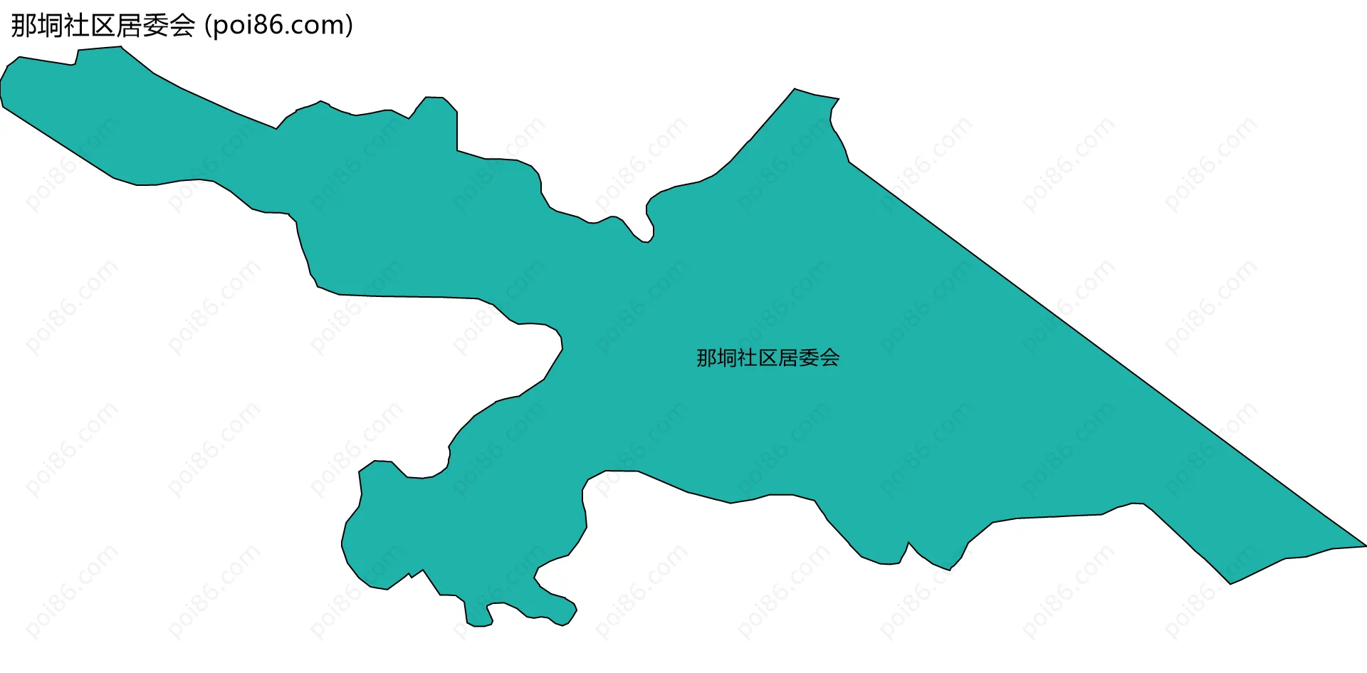 那垌社区居委会边界地图