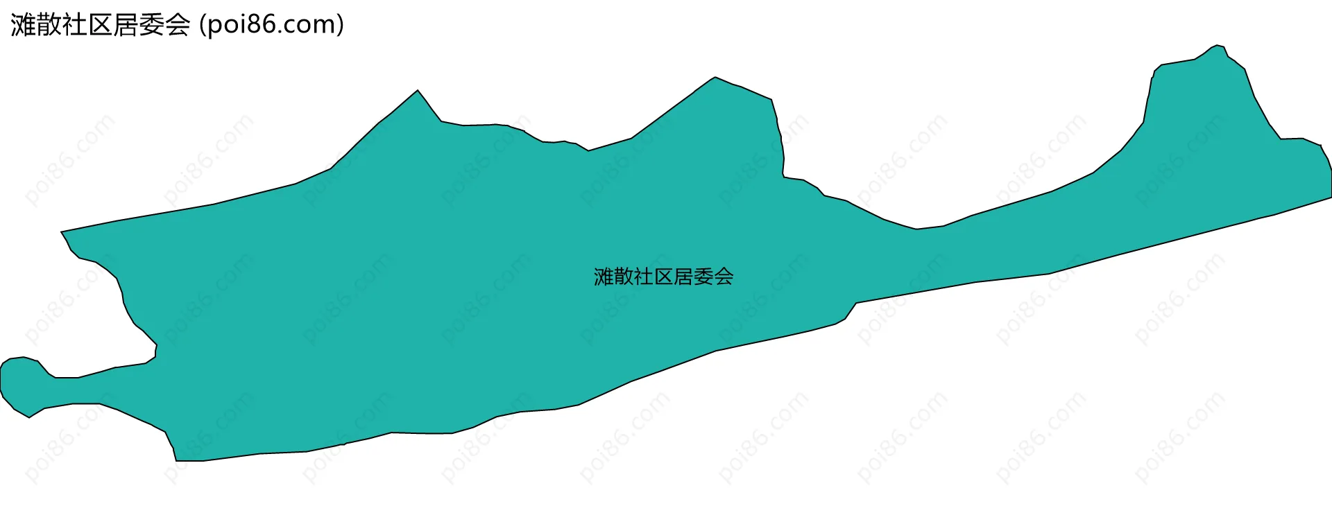 滩散社区居委会边界地图