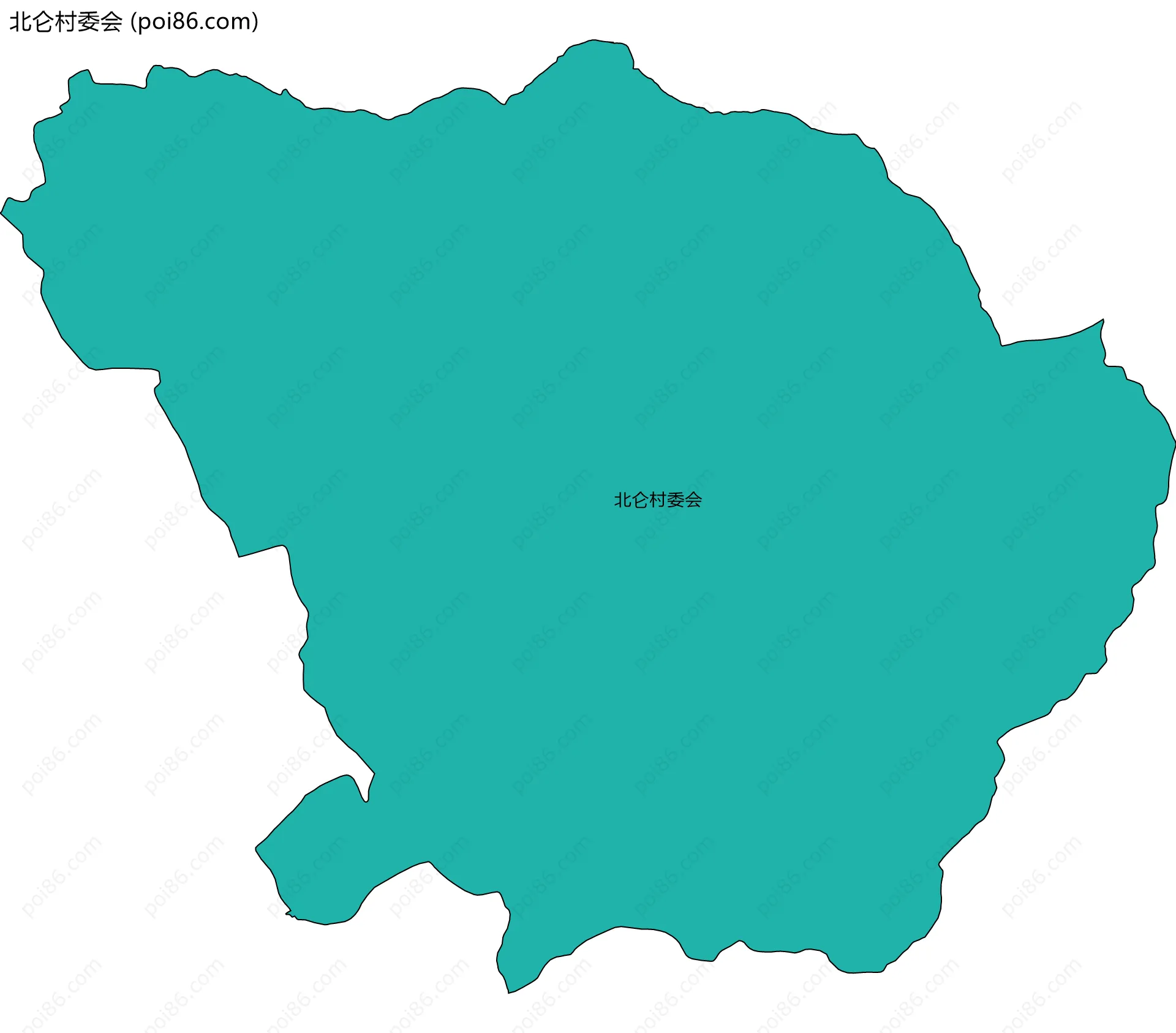 北仑村委会边界地图