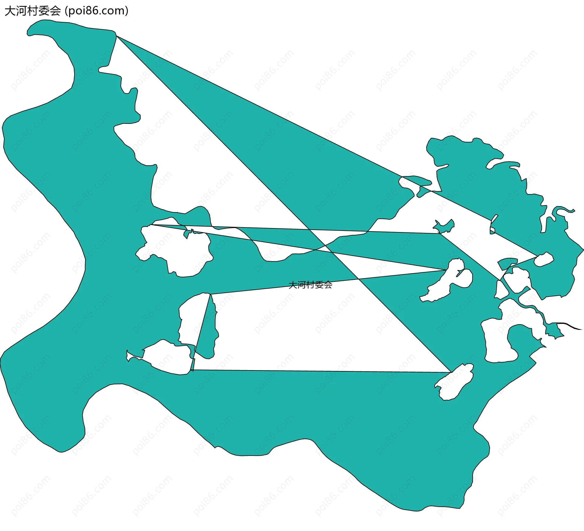 大河村委会边界地图