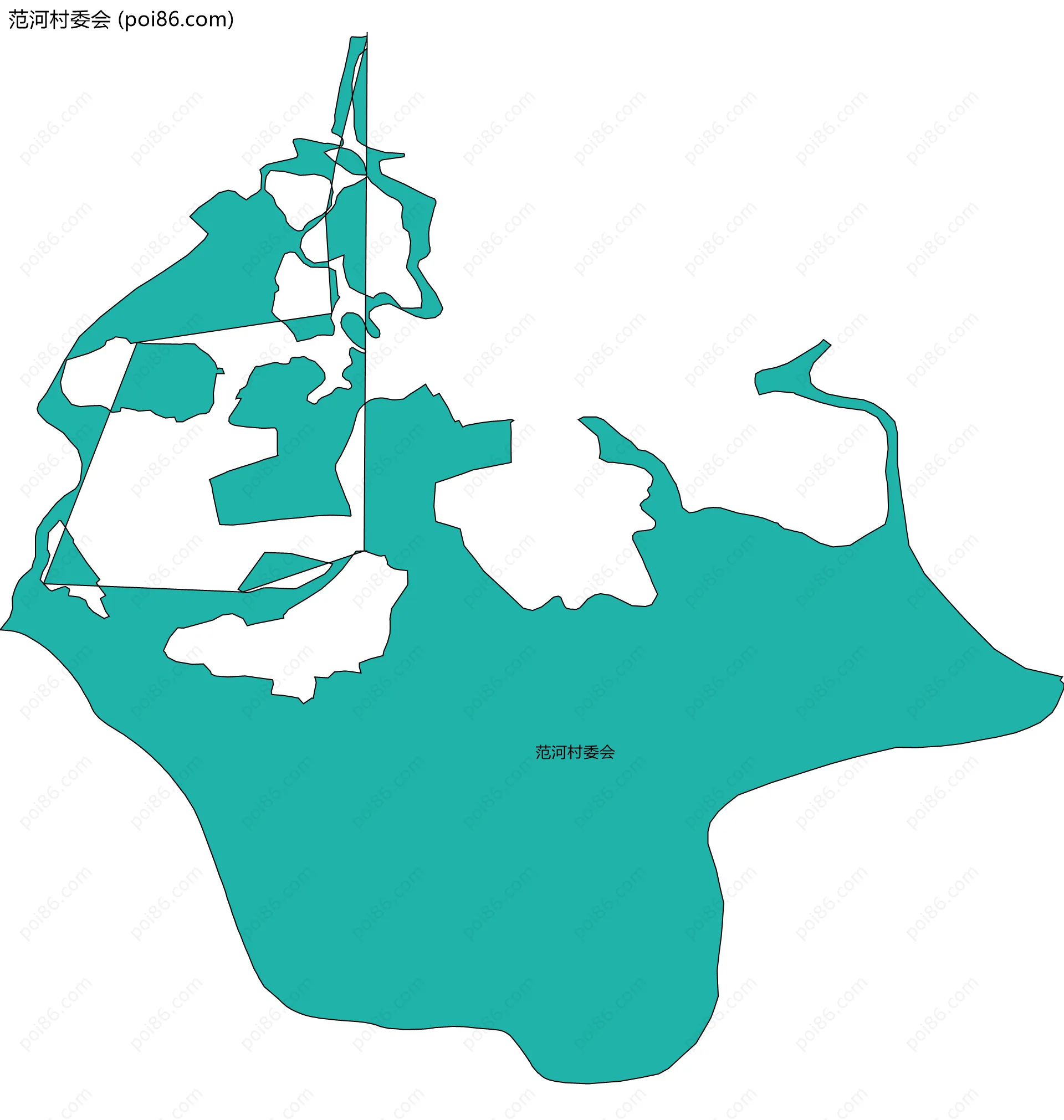 范河村委会边界地图