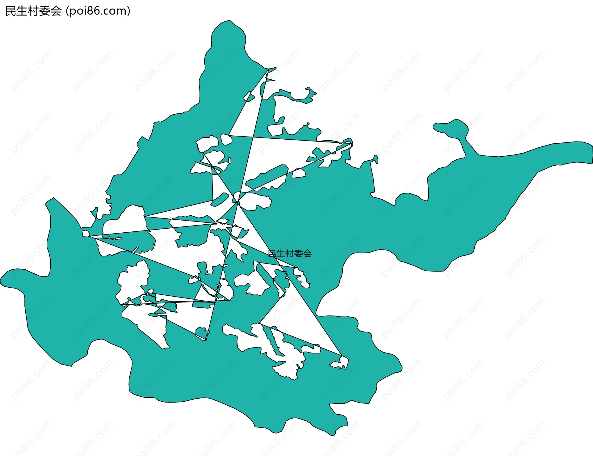 民生村委会边界地图