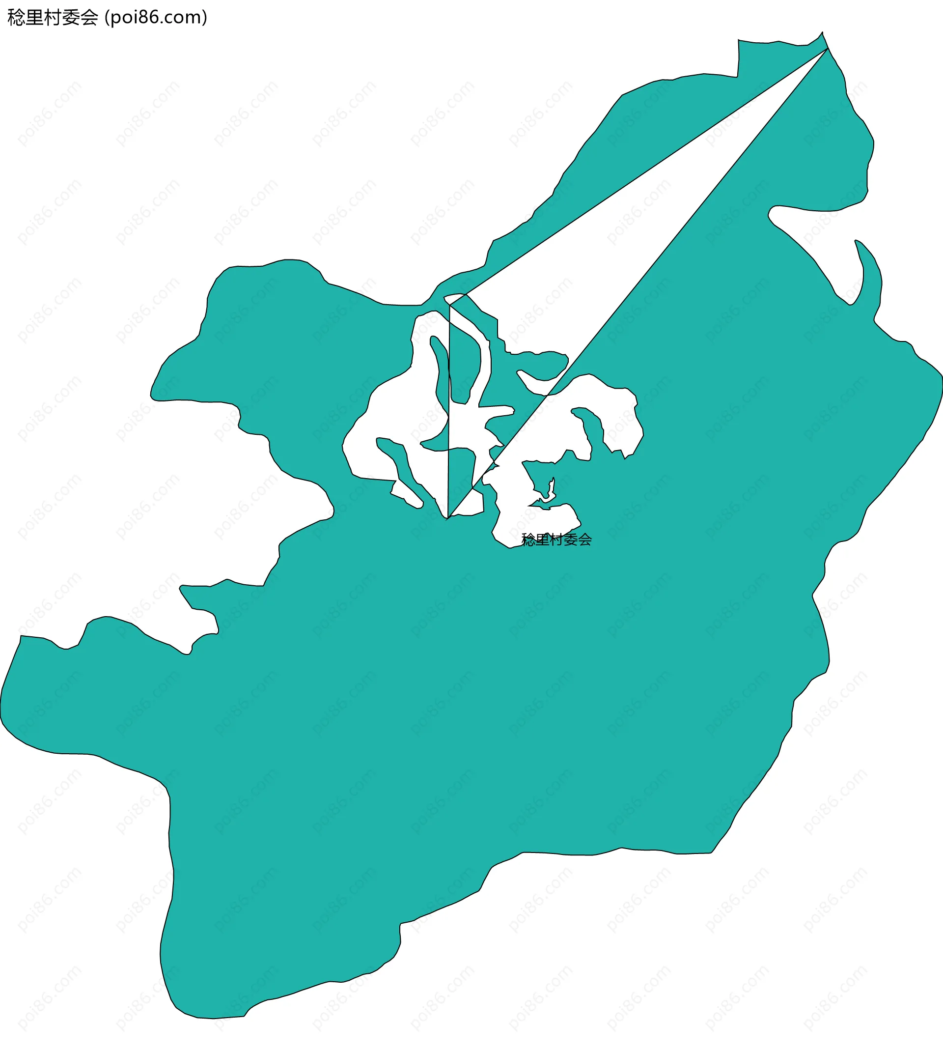 稔里村委会边界地图