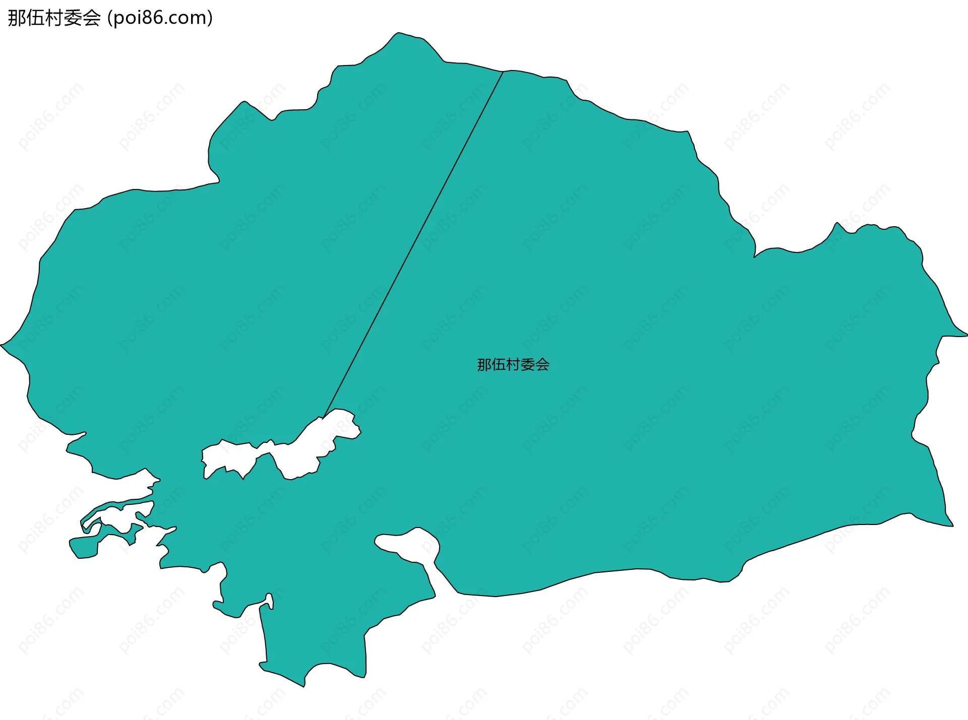 那伍村委会边界地图