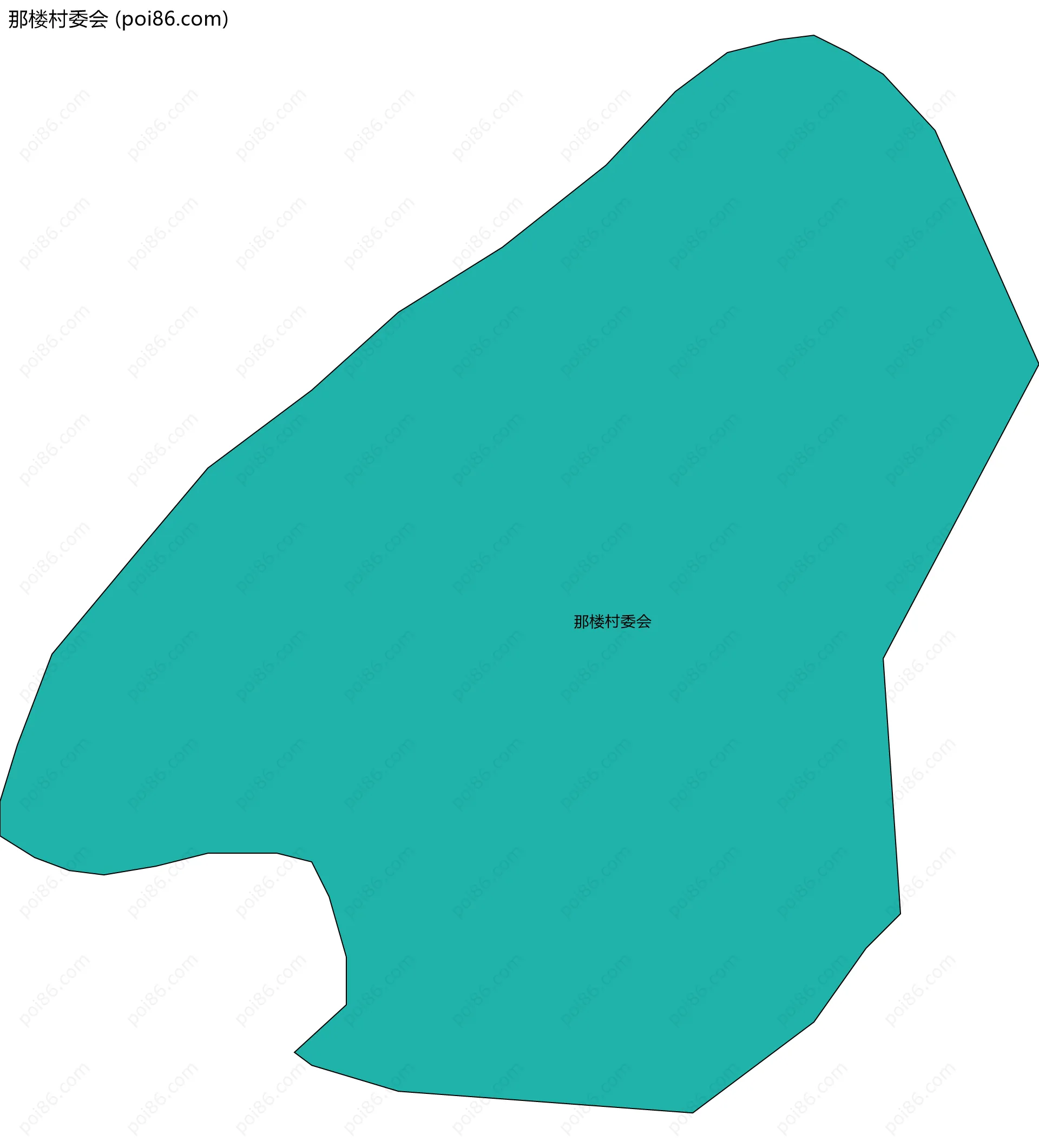 那楼村委会边界地图