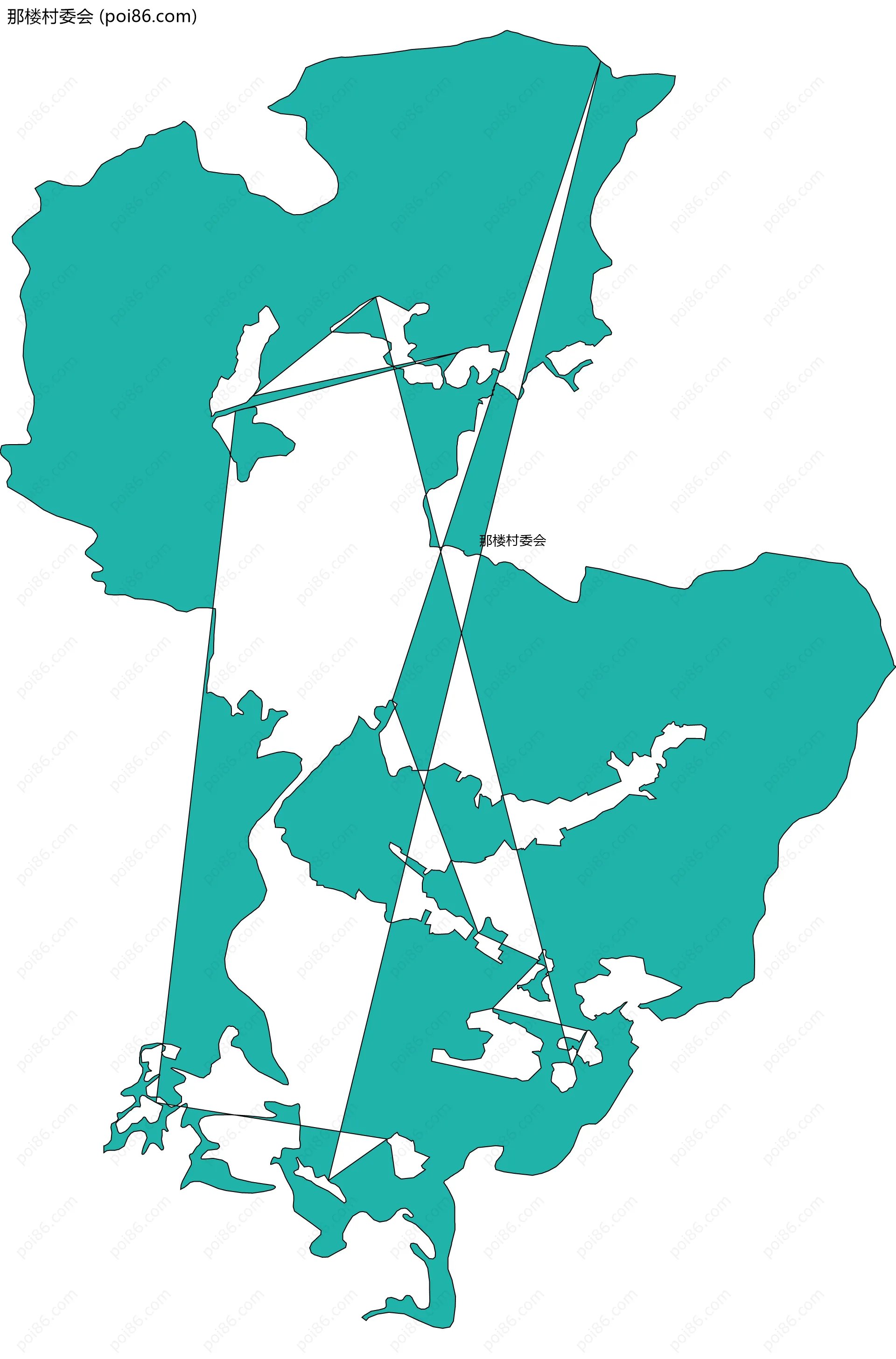 那楼村委会边界地图