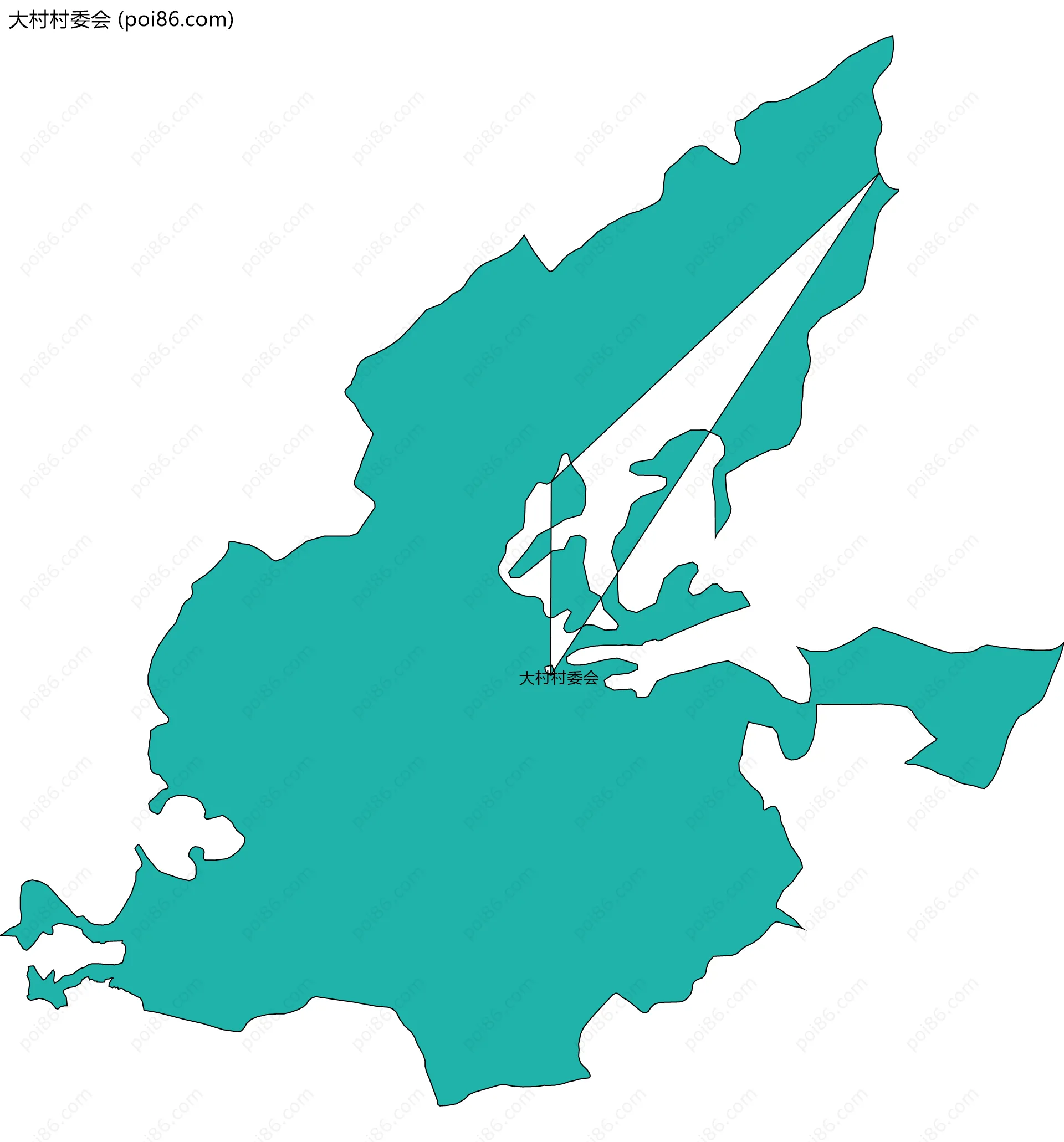 大村村委会边界地图