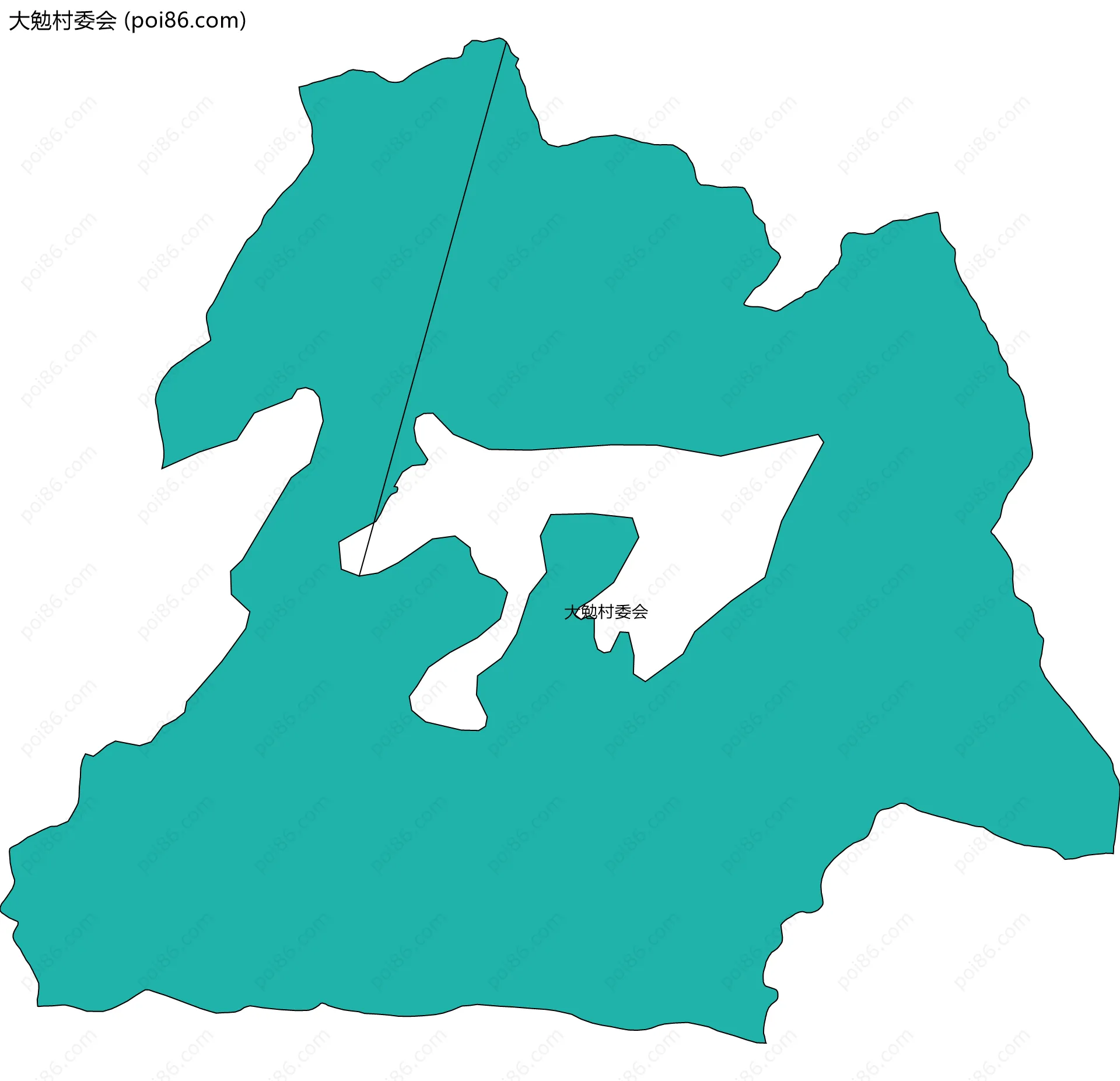 大勉村委会边界地图
