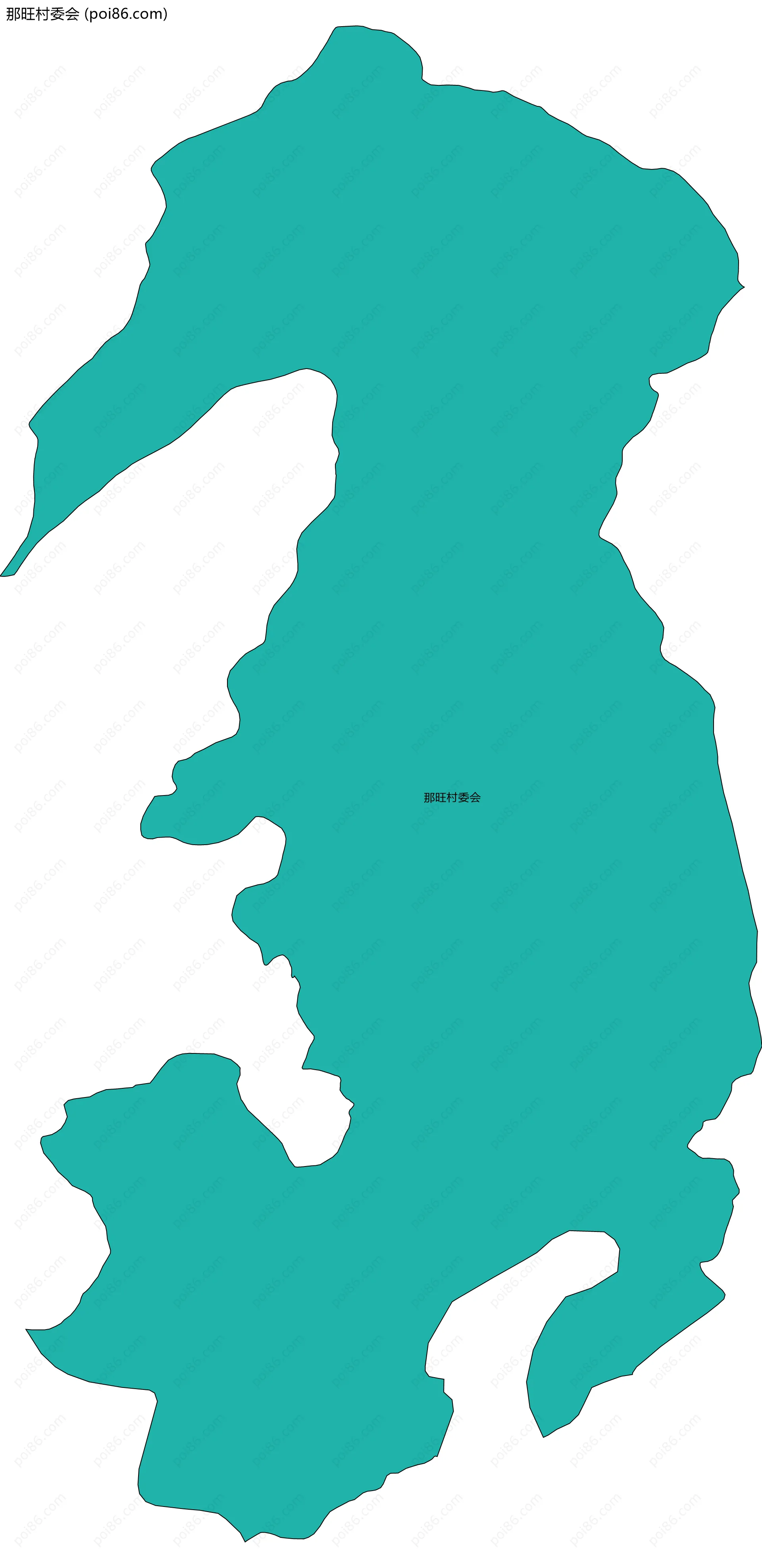 那旺村委会边界地图