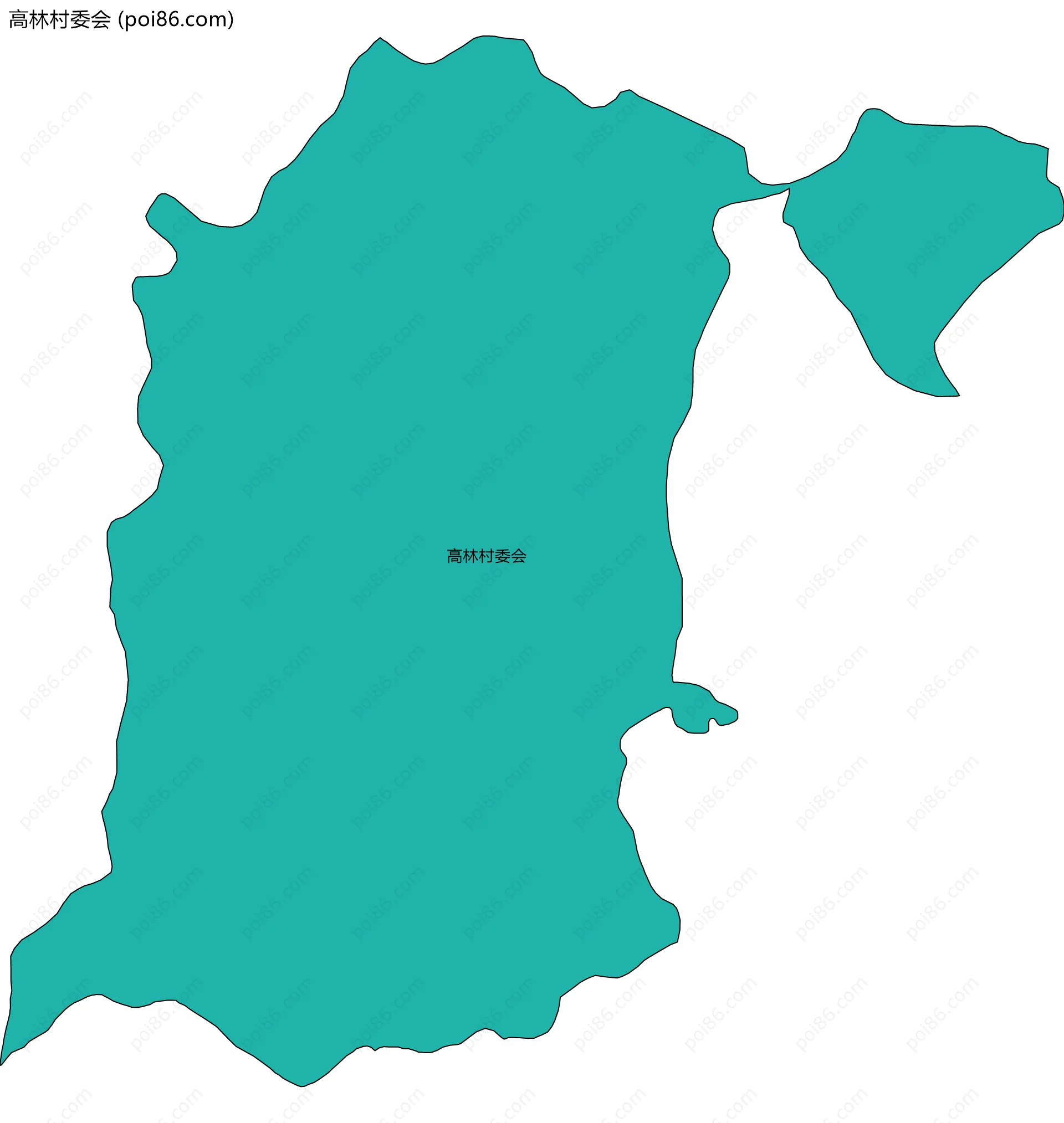 高林村委会边界地图