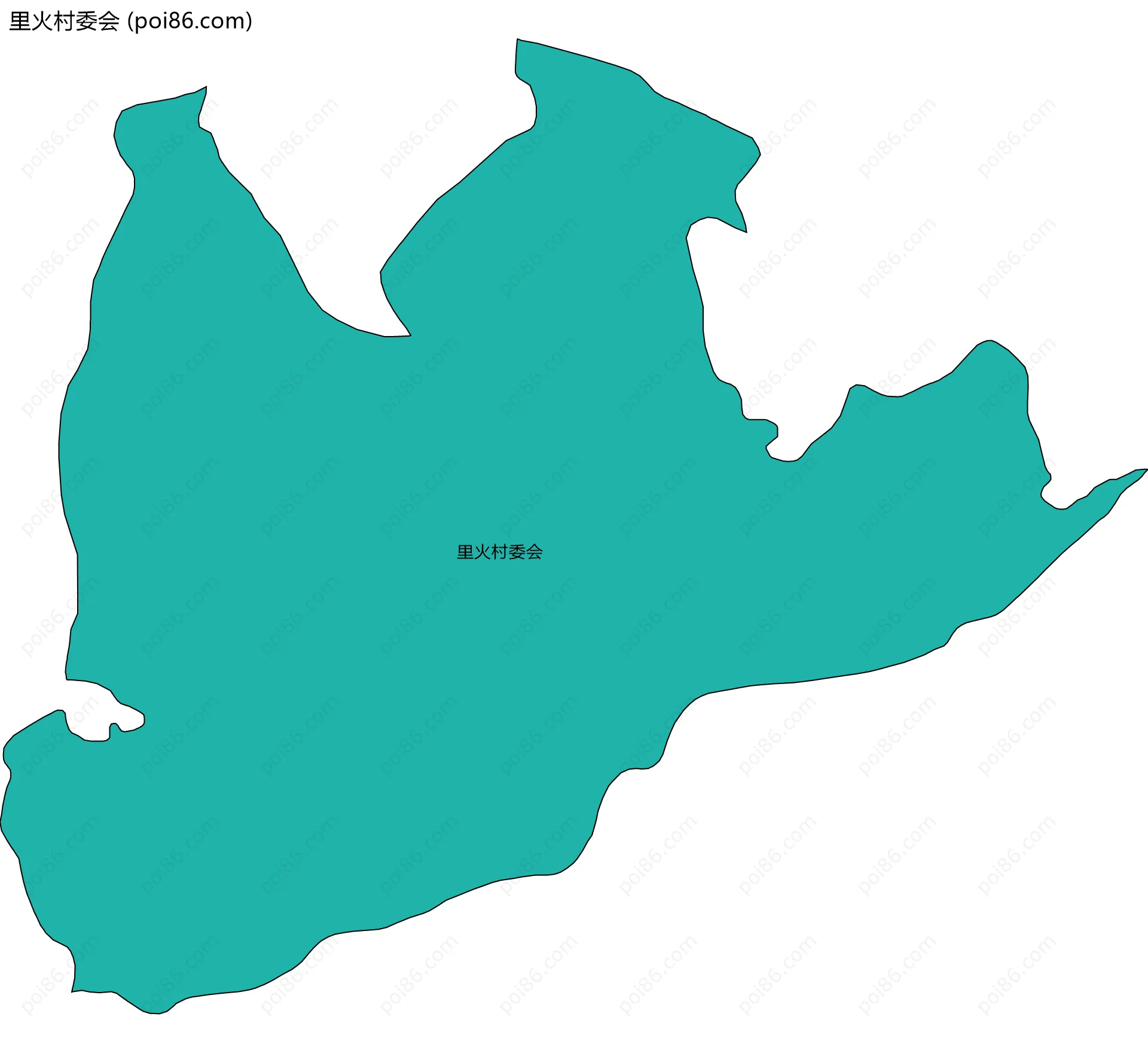 里火村委会边界地图