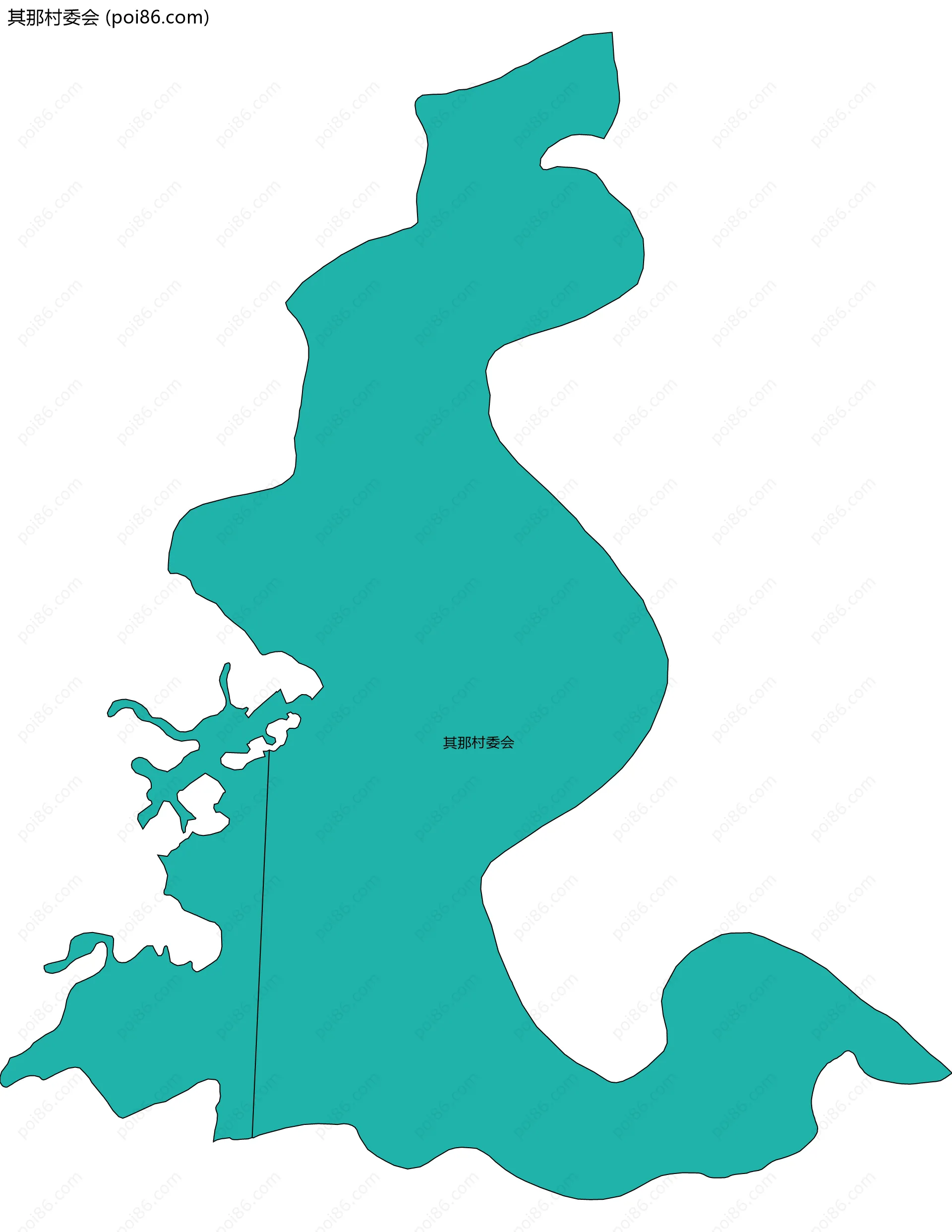 其那村委会边界地图