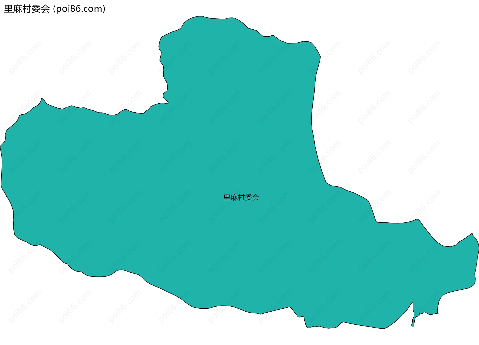 里麻村委会边界地图