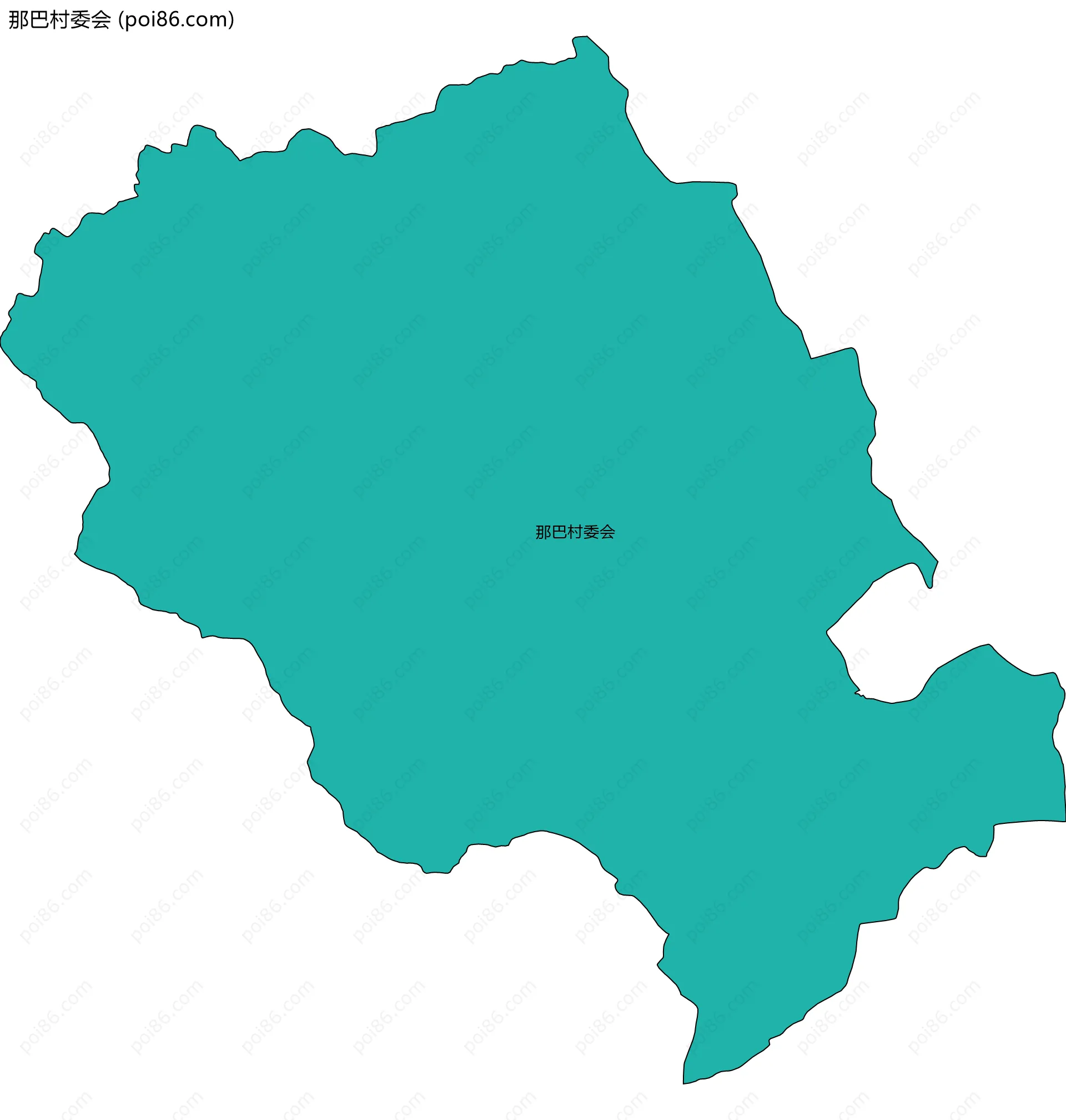 那巴村委会边界地图