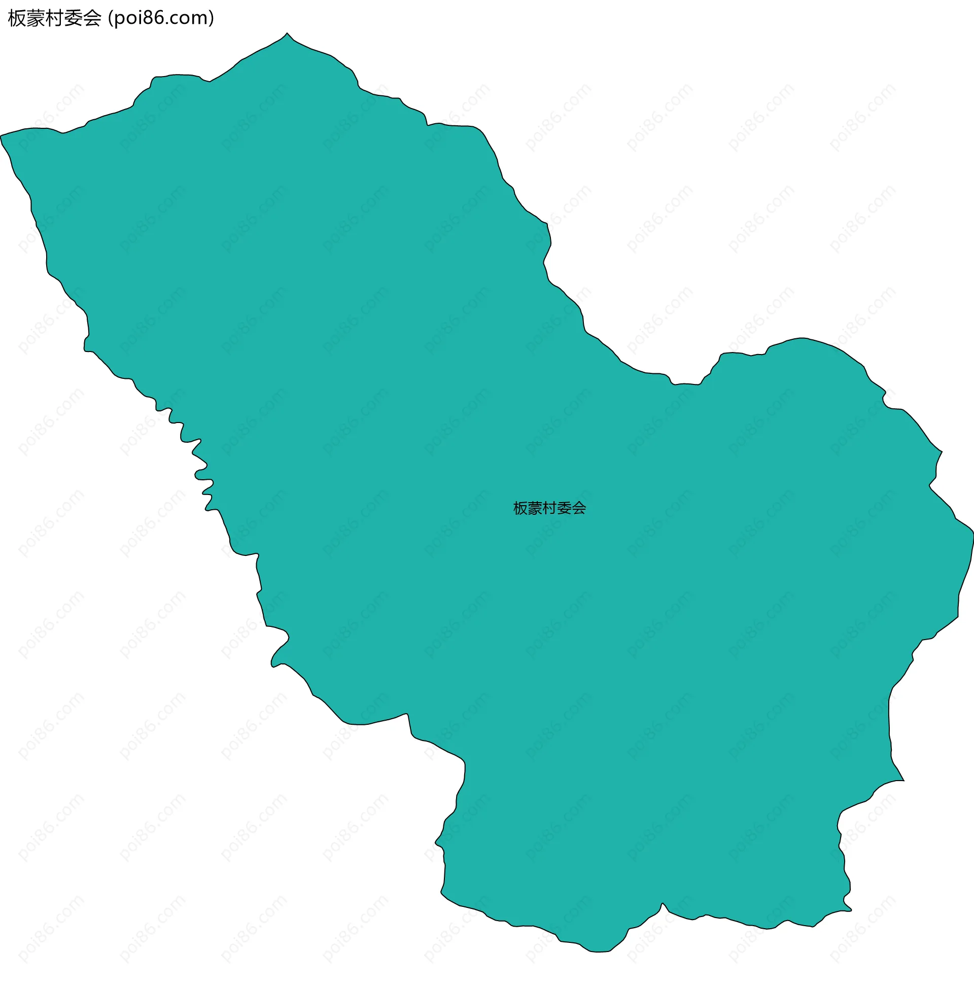 板蒙村委会边界地图