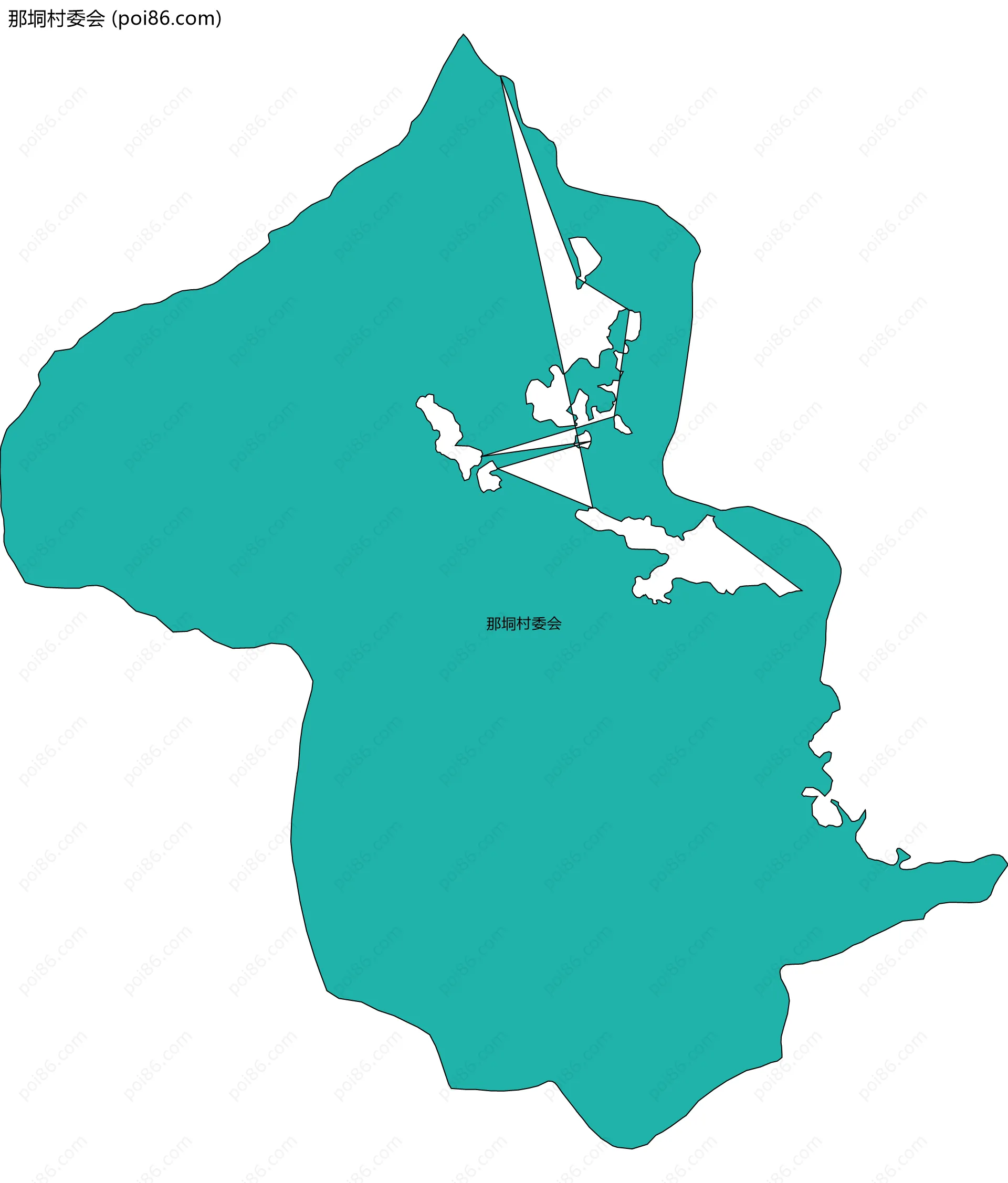 那垌村委会边界地图