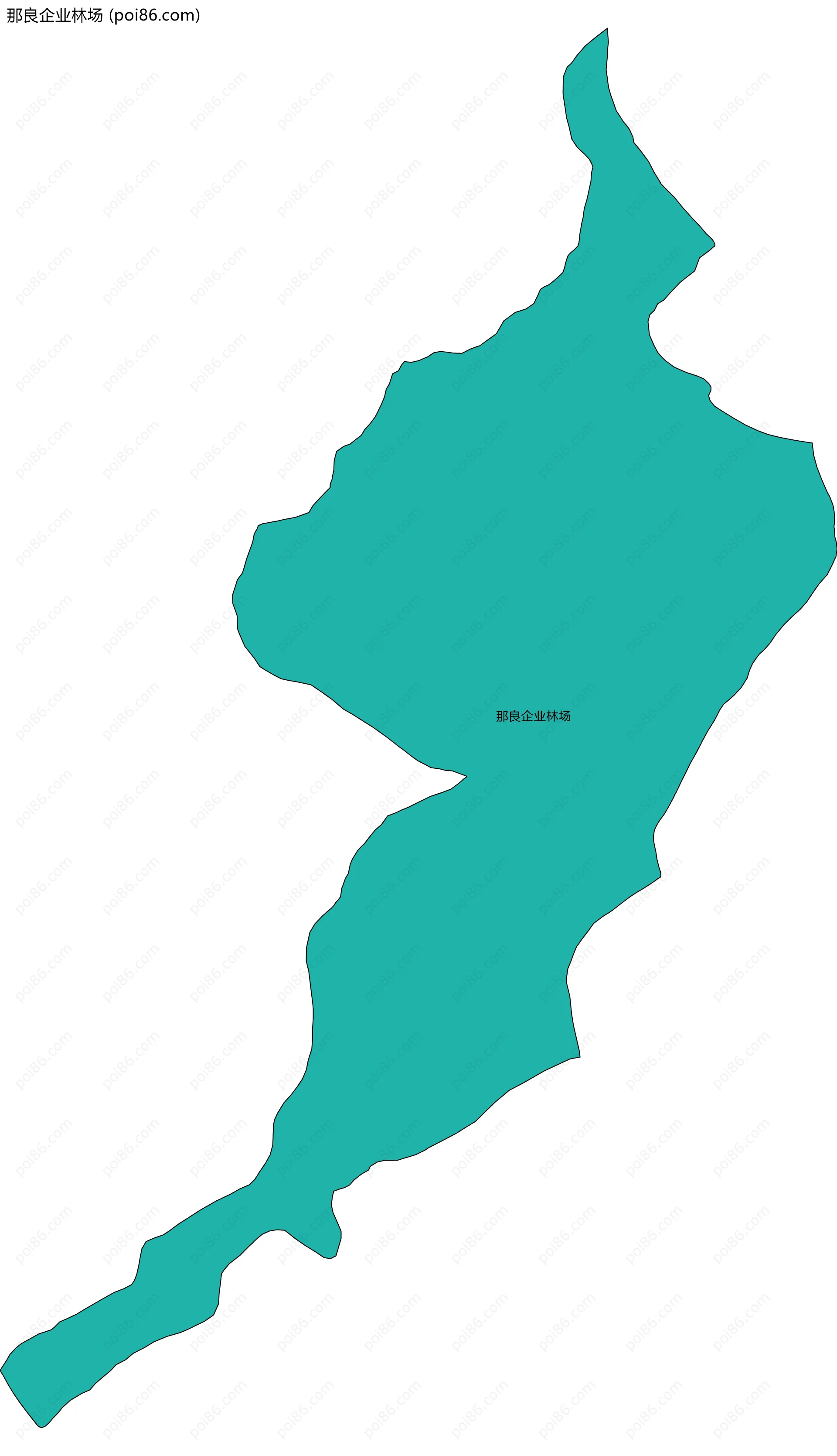 那良企业林场边界地图